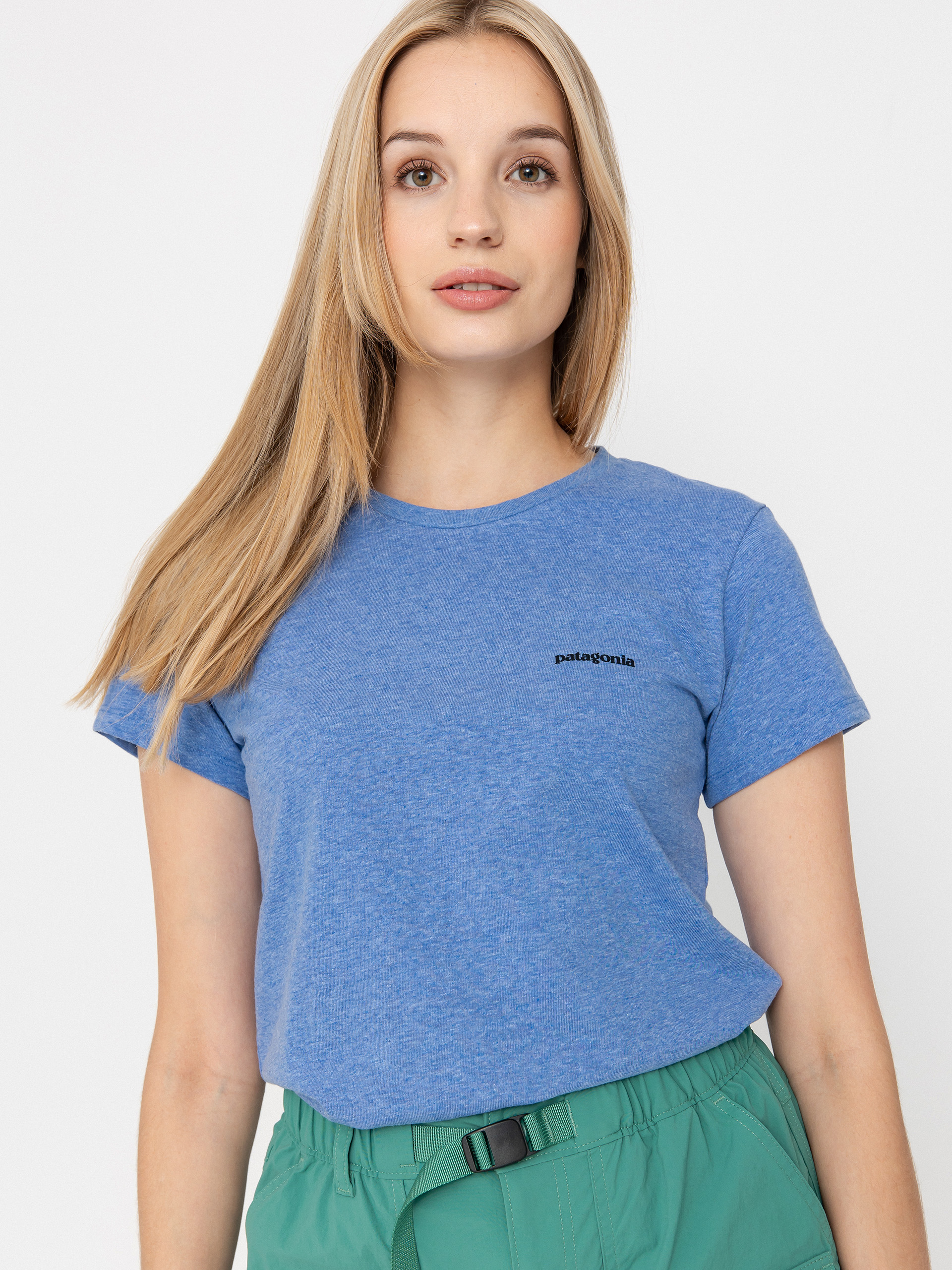 Тениска Patagonia P 6 Logo Responsibili Wmn (abundant blue)