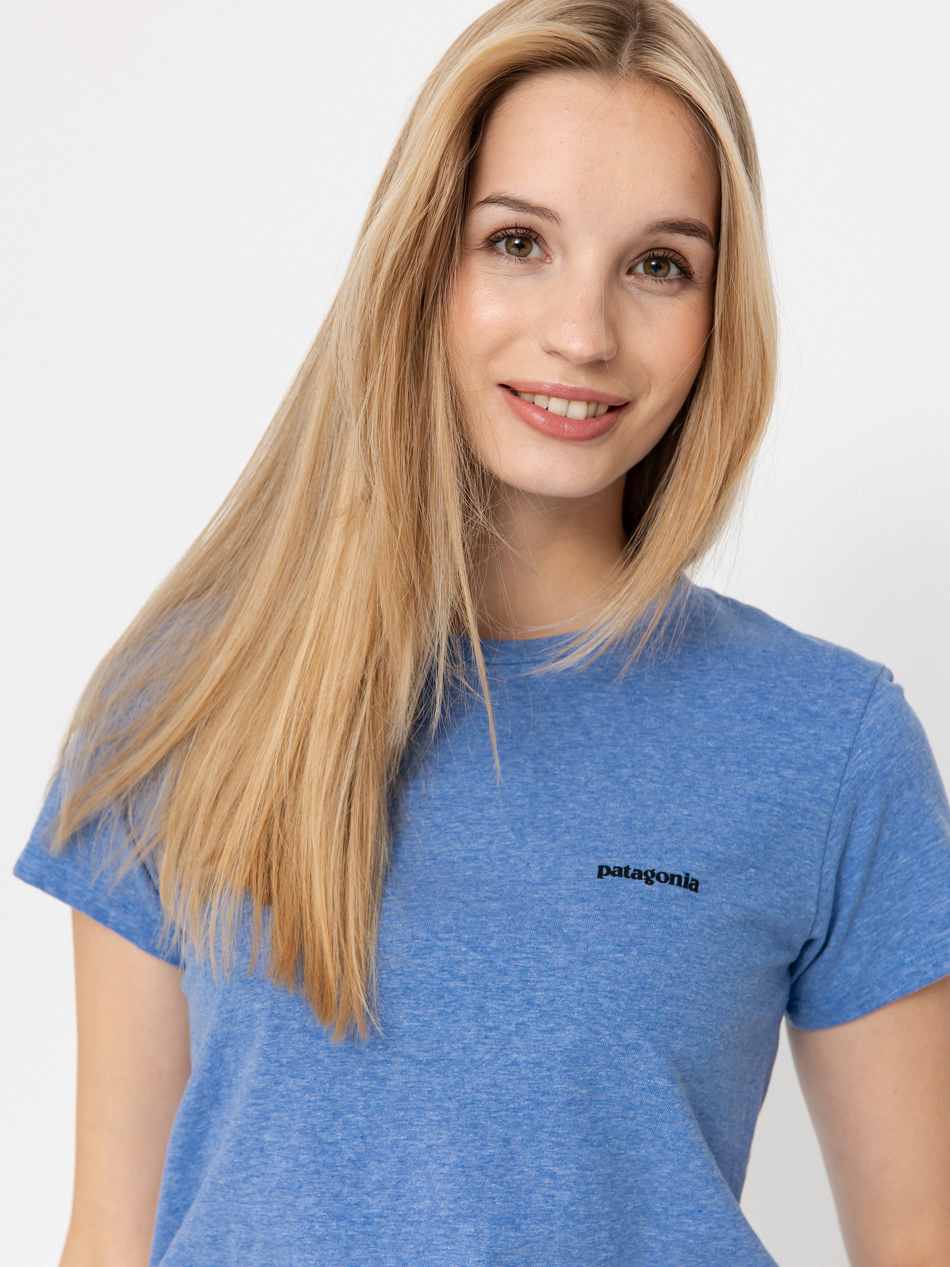 Тениска Patagonia P 6 Logo Responsibili Wmn (abundant blue)