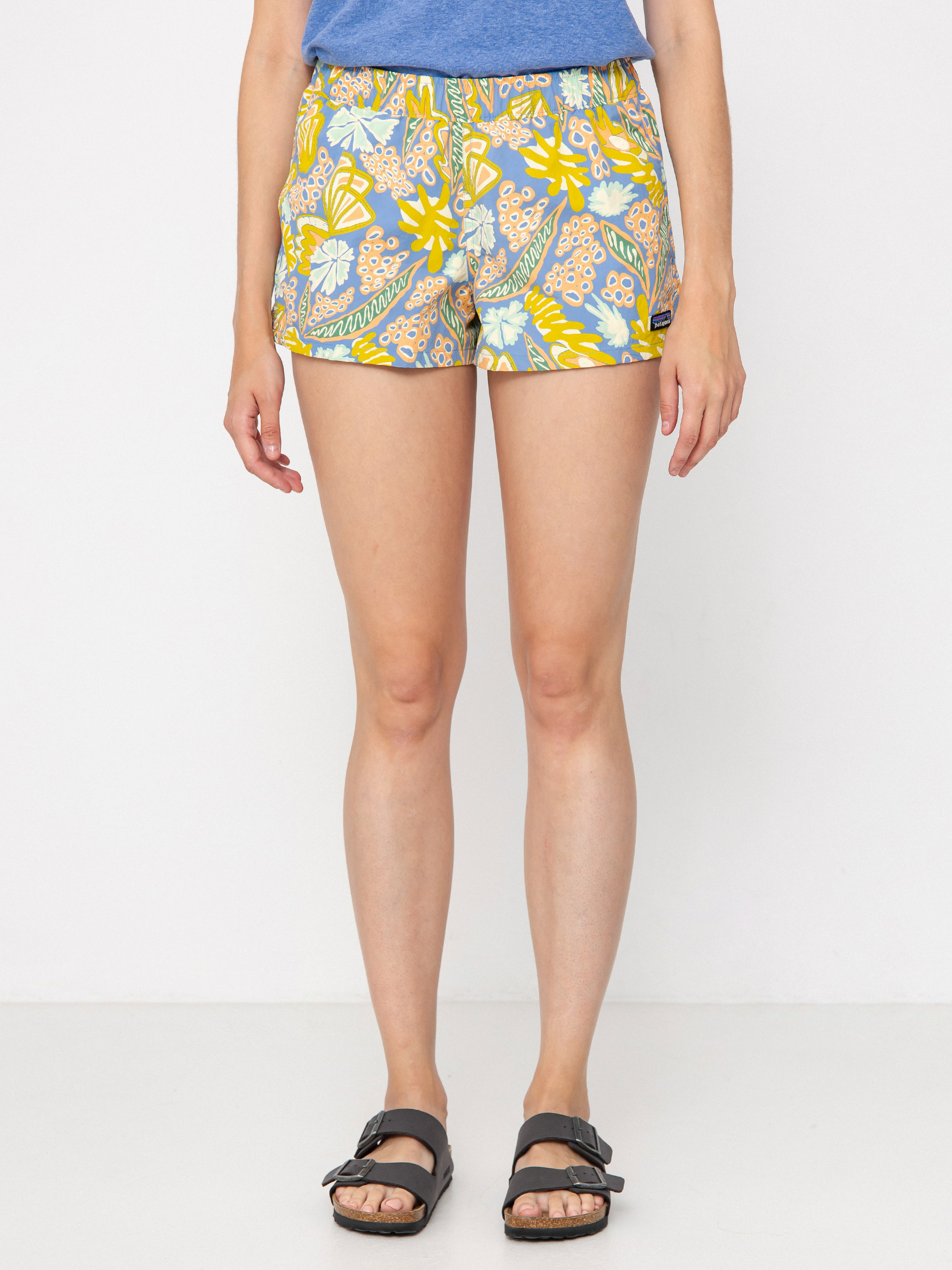 u041au044au0441u0438 u043fu0430u043du0442u0430u043bu043eu043du0438 Patagonia Barely Baggies 2 1/2 in Wmn (flourish/abundant blue)