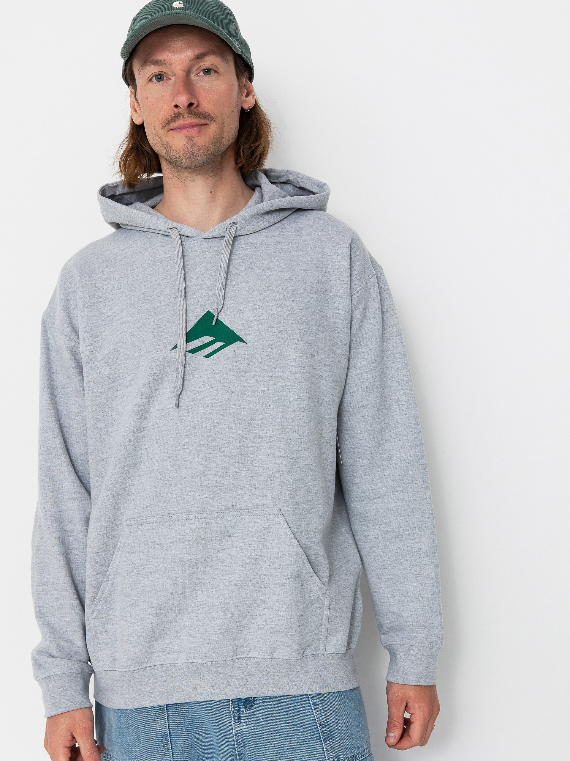 Суитшърт с качулка Emerica Triangle HD (grey/heather)