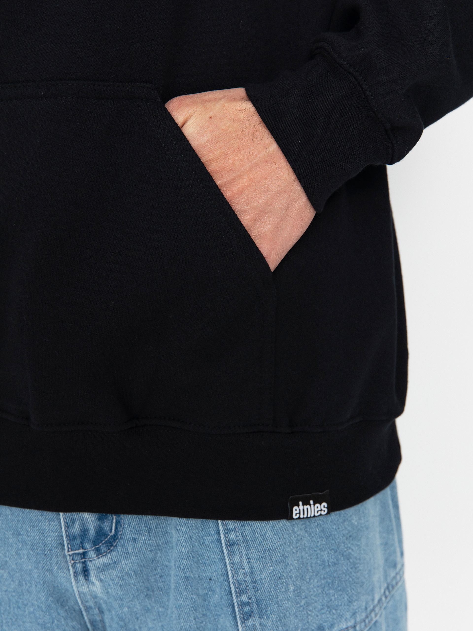 Суитшърт с качулка Etnies Stack Retro HD (black)