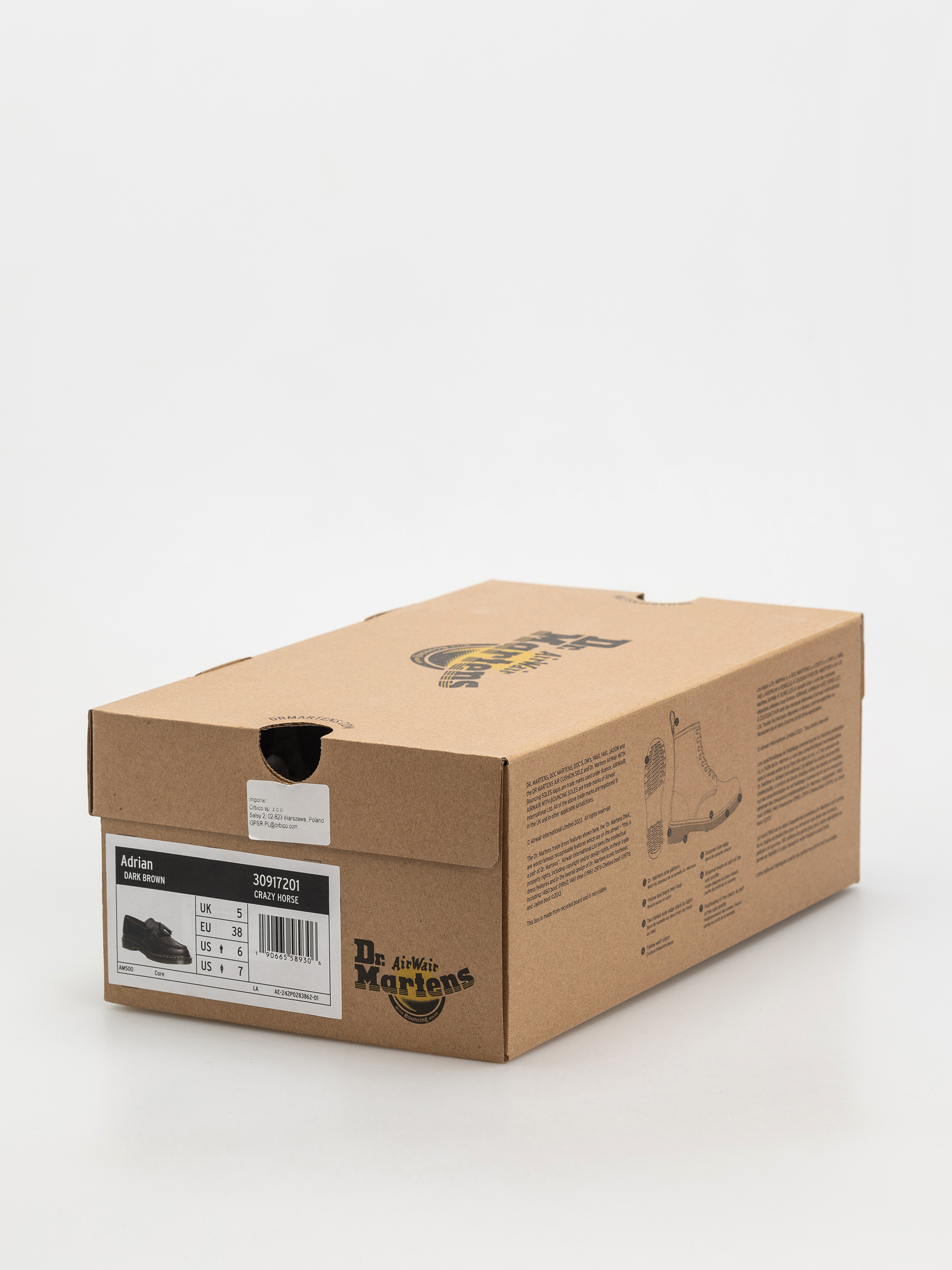 Обувки Dr. Martens Adrian Tassel Loafer (dark brown crazy horse)