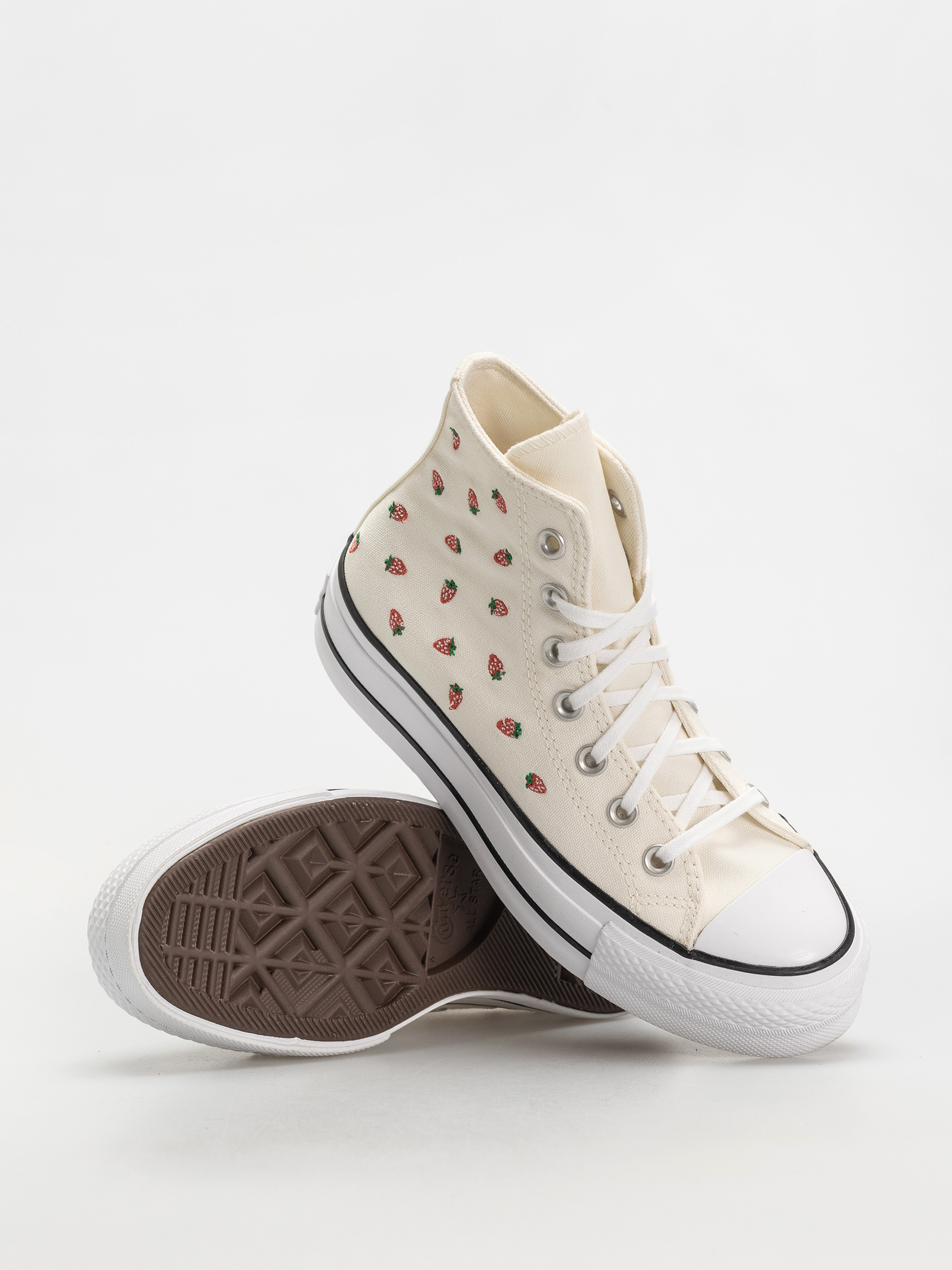 Кецове Converse Chuck Taylor All Star Lift Hi Wmn (egret/soft red/white)
