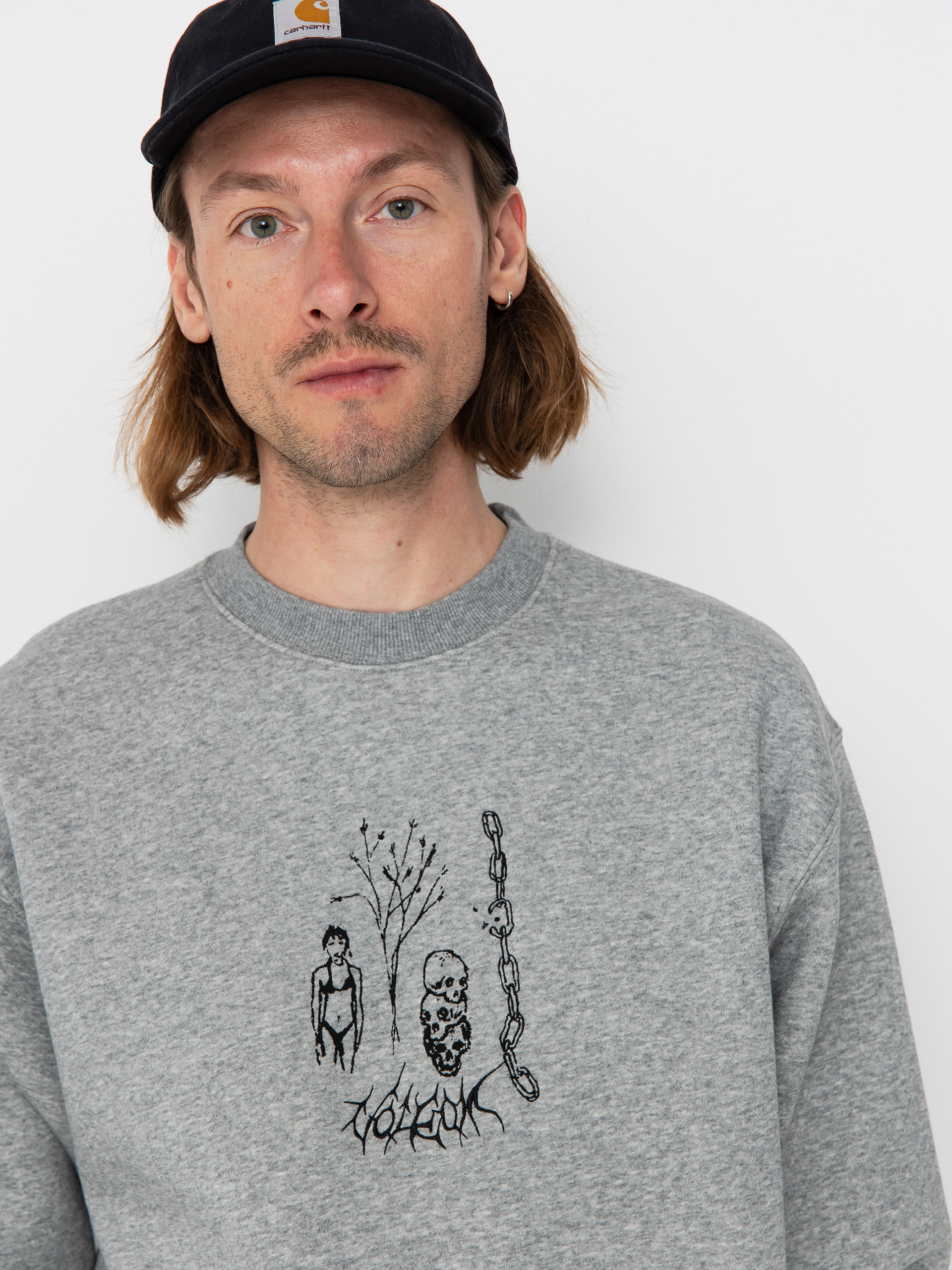 Суитшърт Volcom Noder Crew (heather grey)