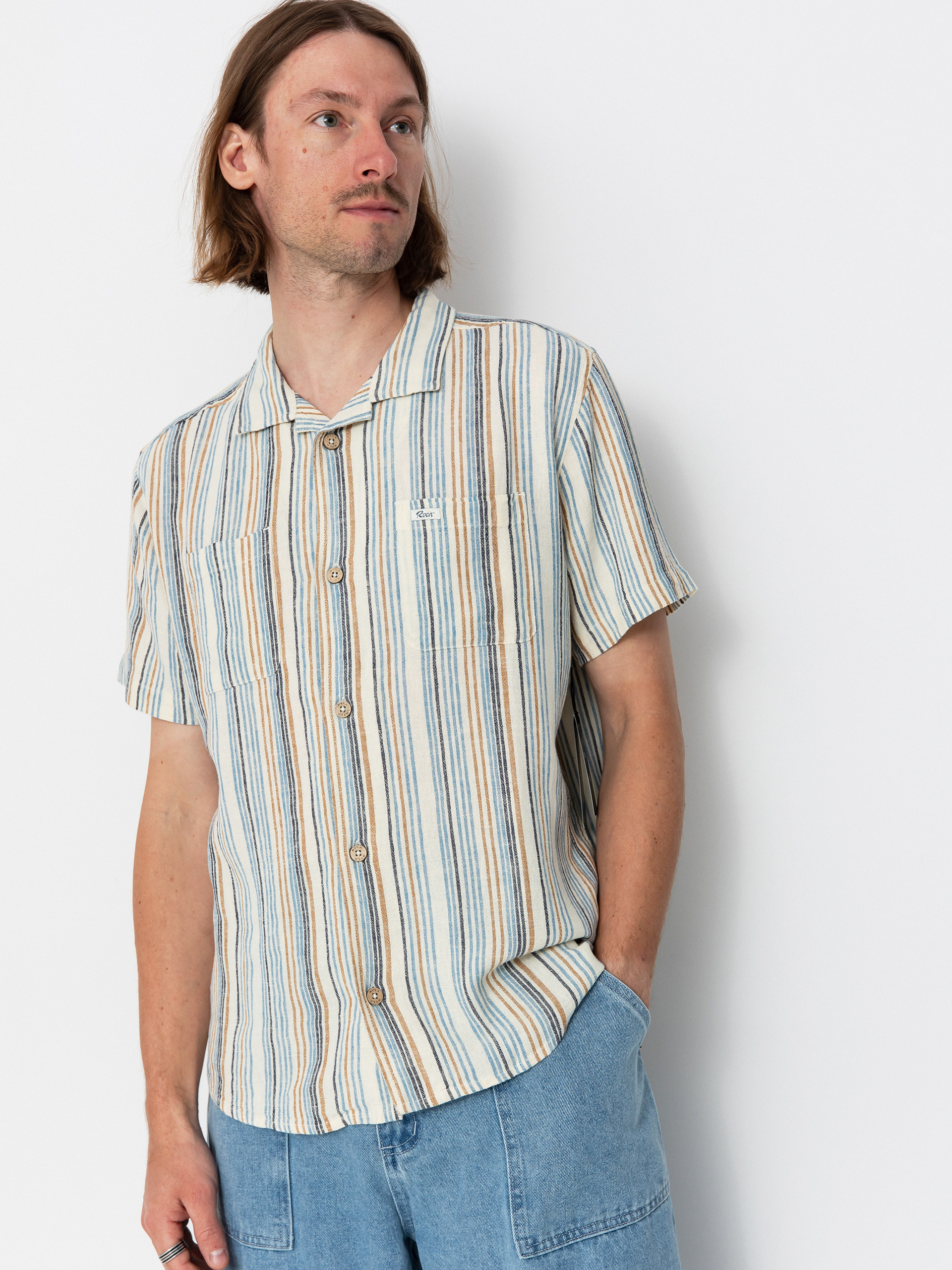 Тениска RVCA Exotica Stripe (natural)