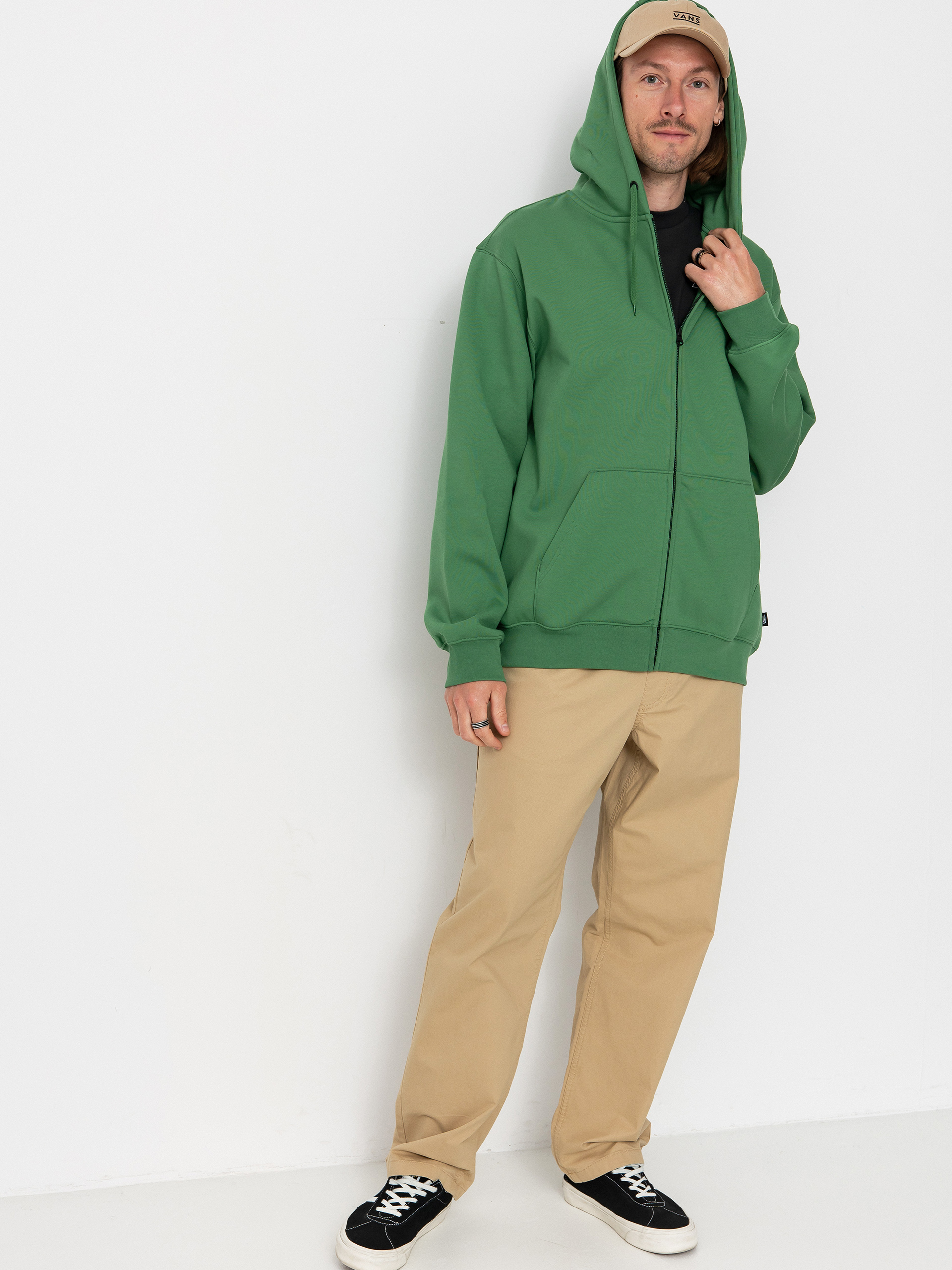 Суитшърт с качулка Vans Core Basic ZHD (fairway)