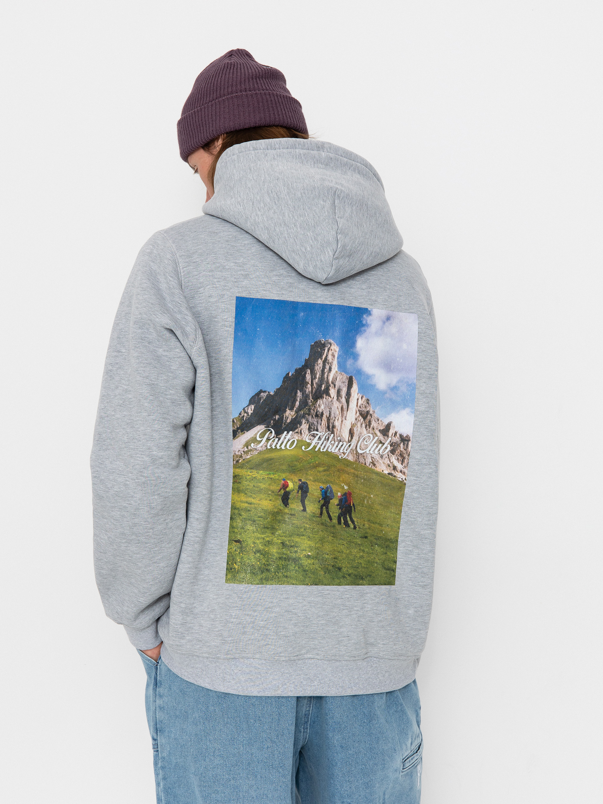 Суитшърт с качулка Palto Hiking Club HD (grey)