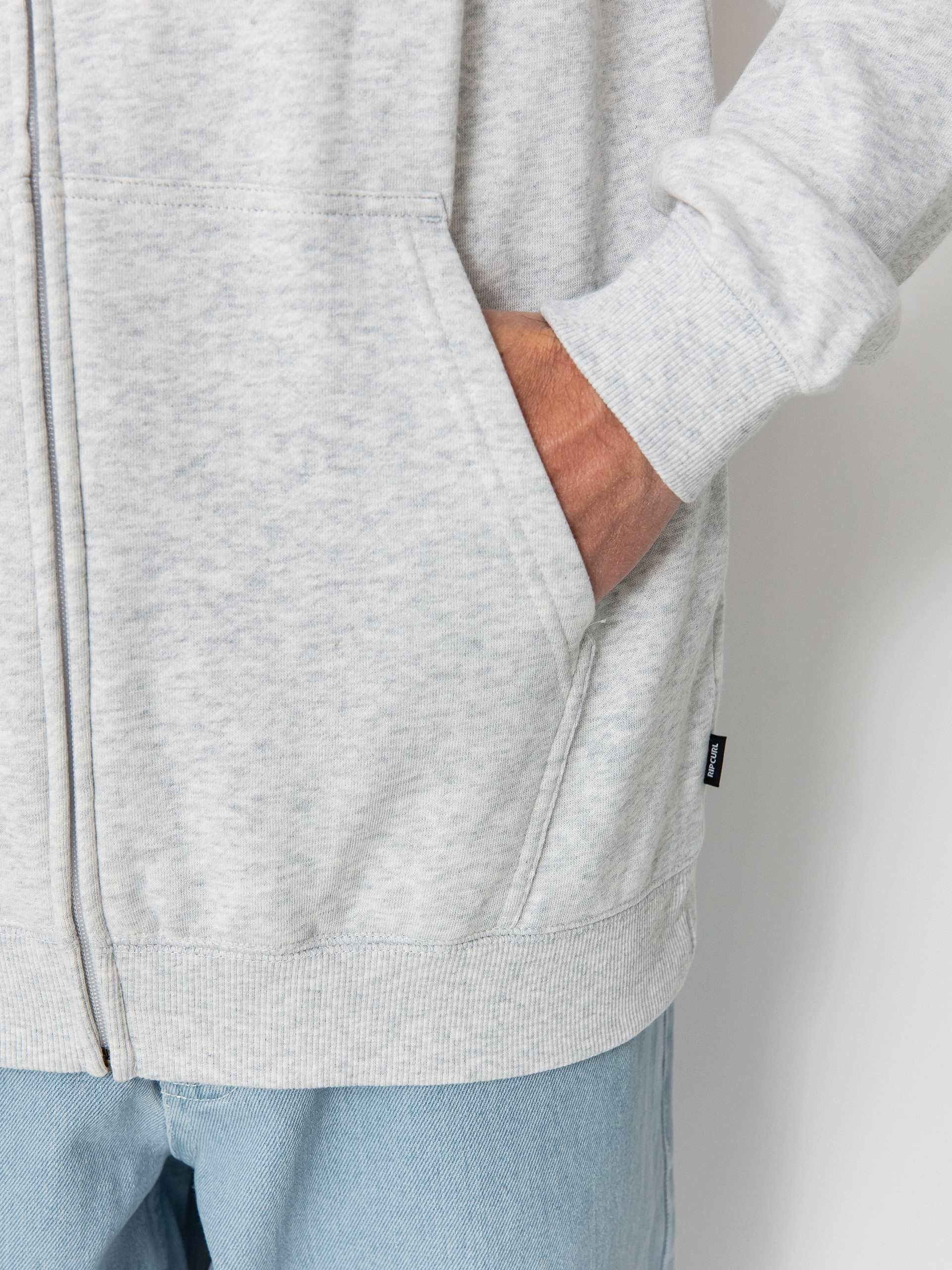 Суитшърт с качулка Rip Curl Wettie Passage Icon ZHD (grey heather)