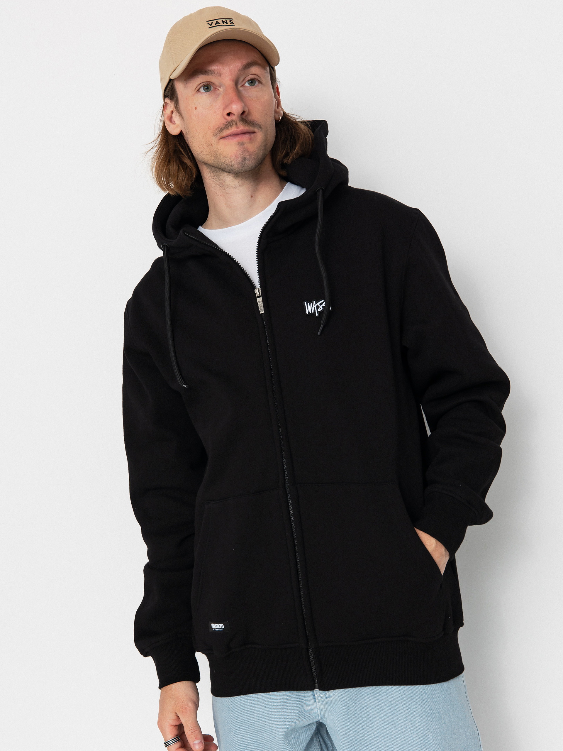 Суитшърт с качулка MassDnm Signature Patch ZHD (black)