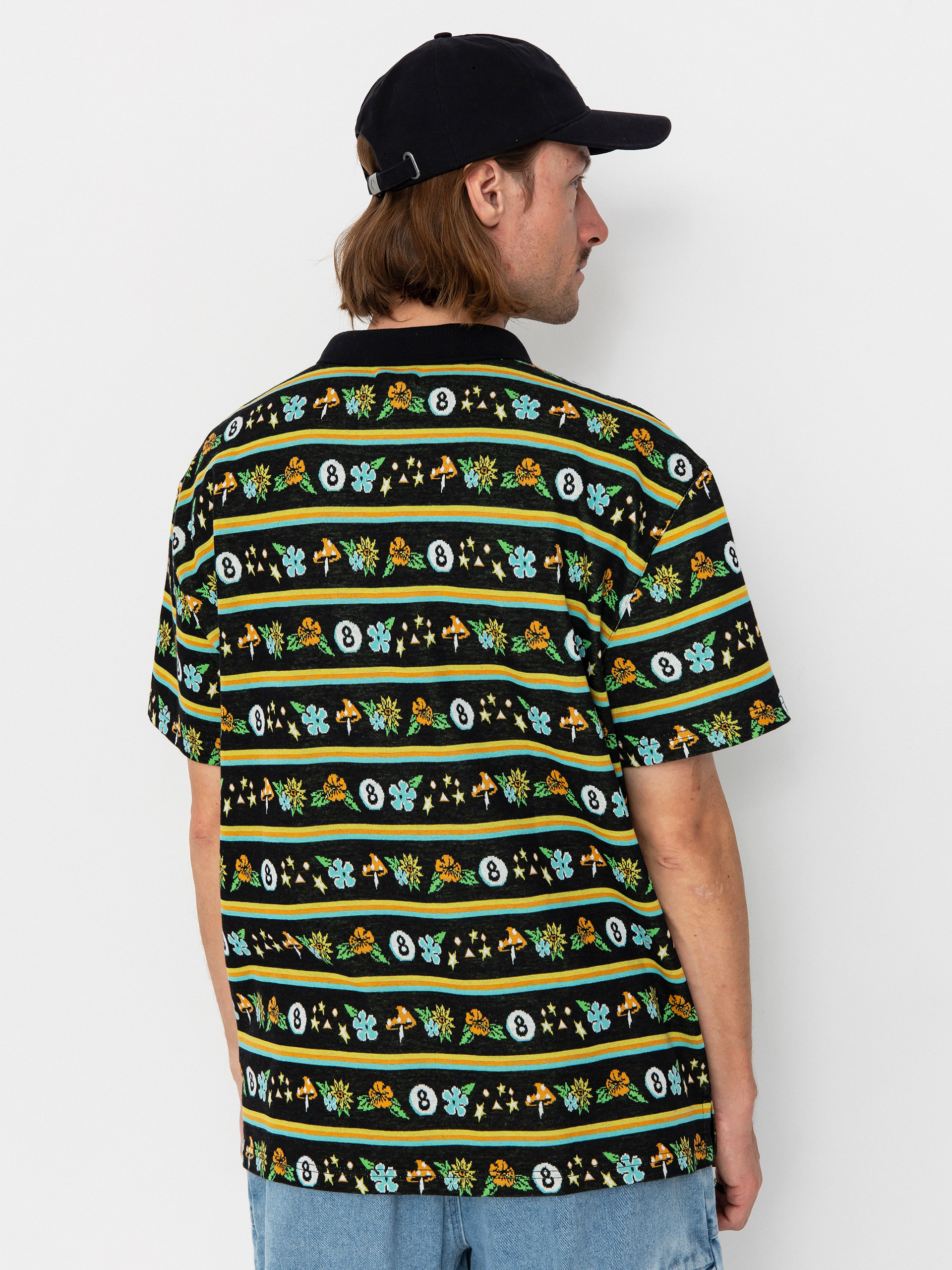 Тениска с яка Santa Cruz Winkowski Trip Stripe (ocho trip)