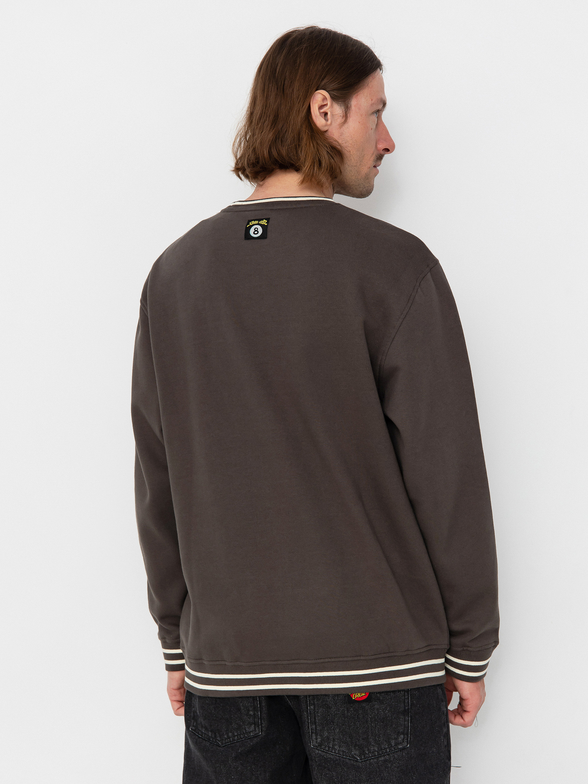 Суитшърт Santa Cruz Winkowski Surf Front Crew (washed black)