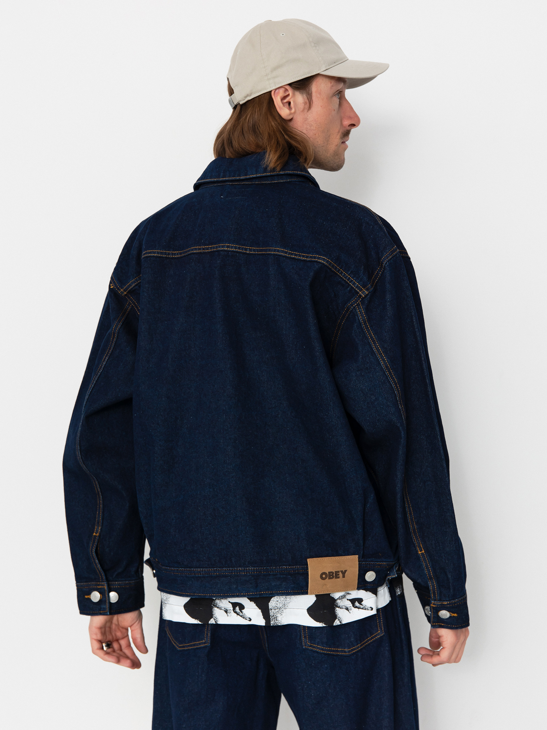 Яке OBEY Opena Jacket (rinse indigo)