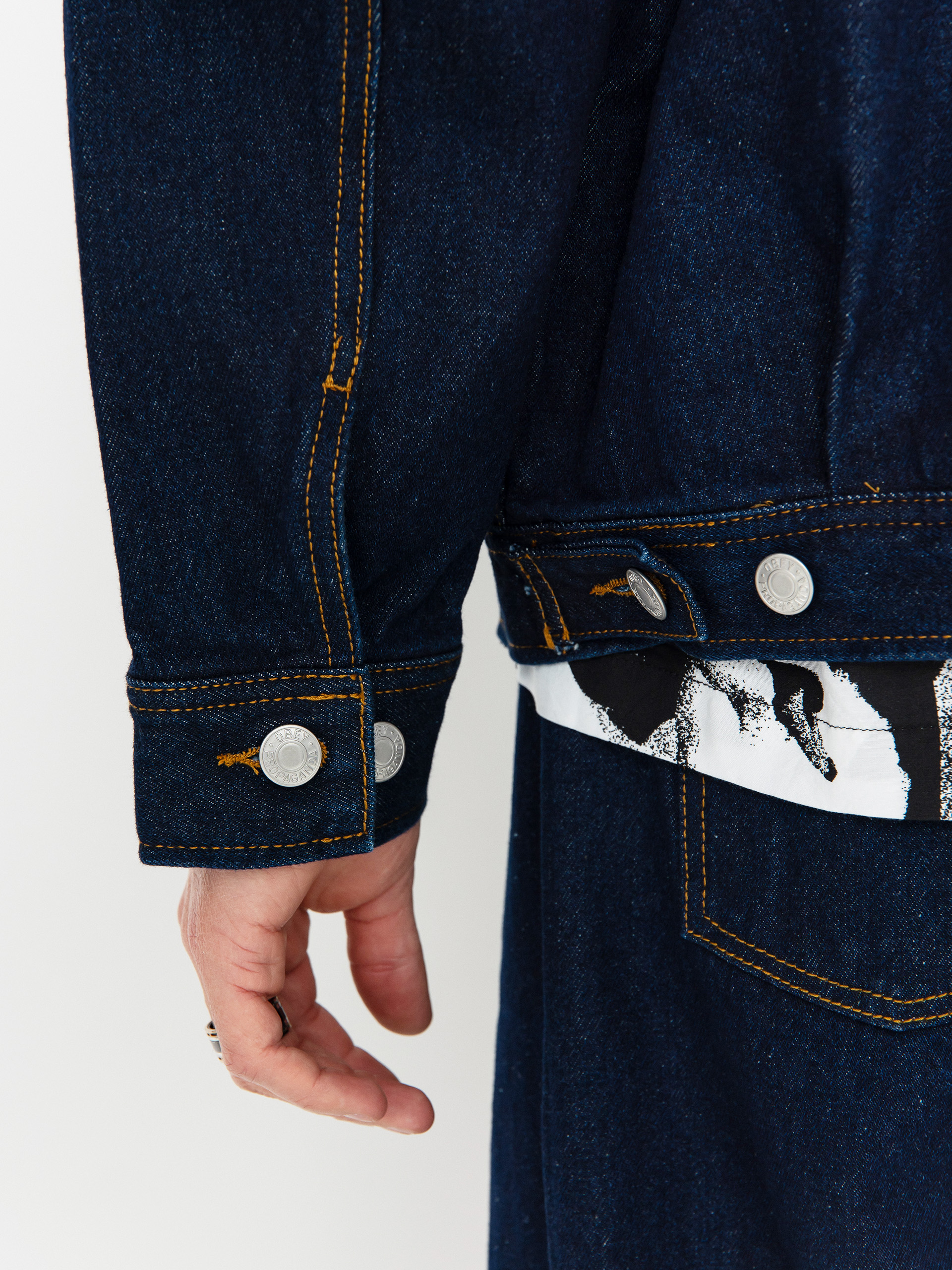 Яке OBEY Opena Jacket (rinse indigo)