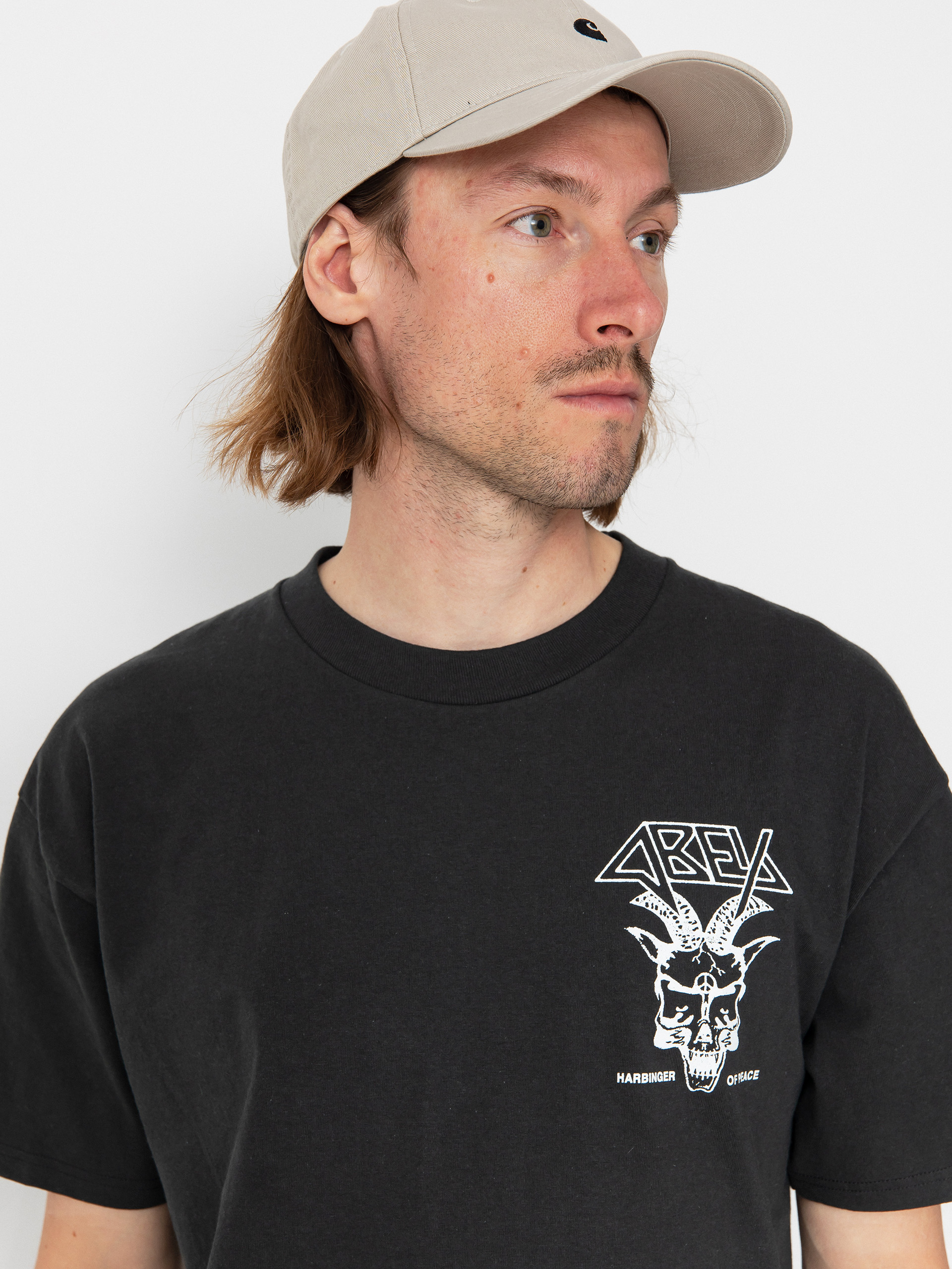 Тениска OBEY Harbinger Of Peace (vintage black)