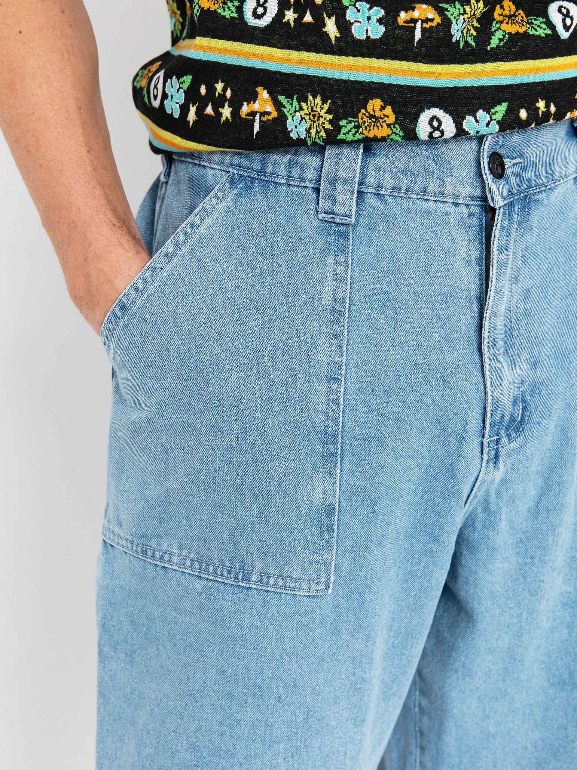 Панталони Poetic Collective Painter (light denim wash)