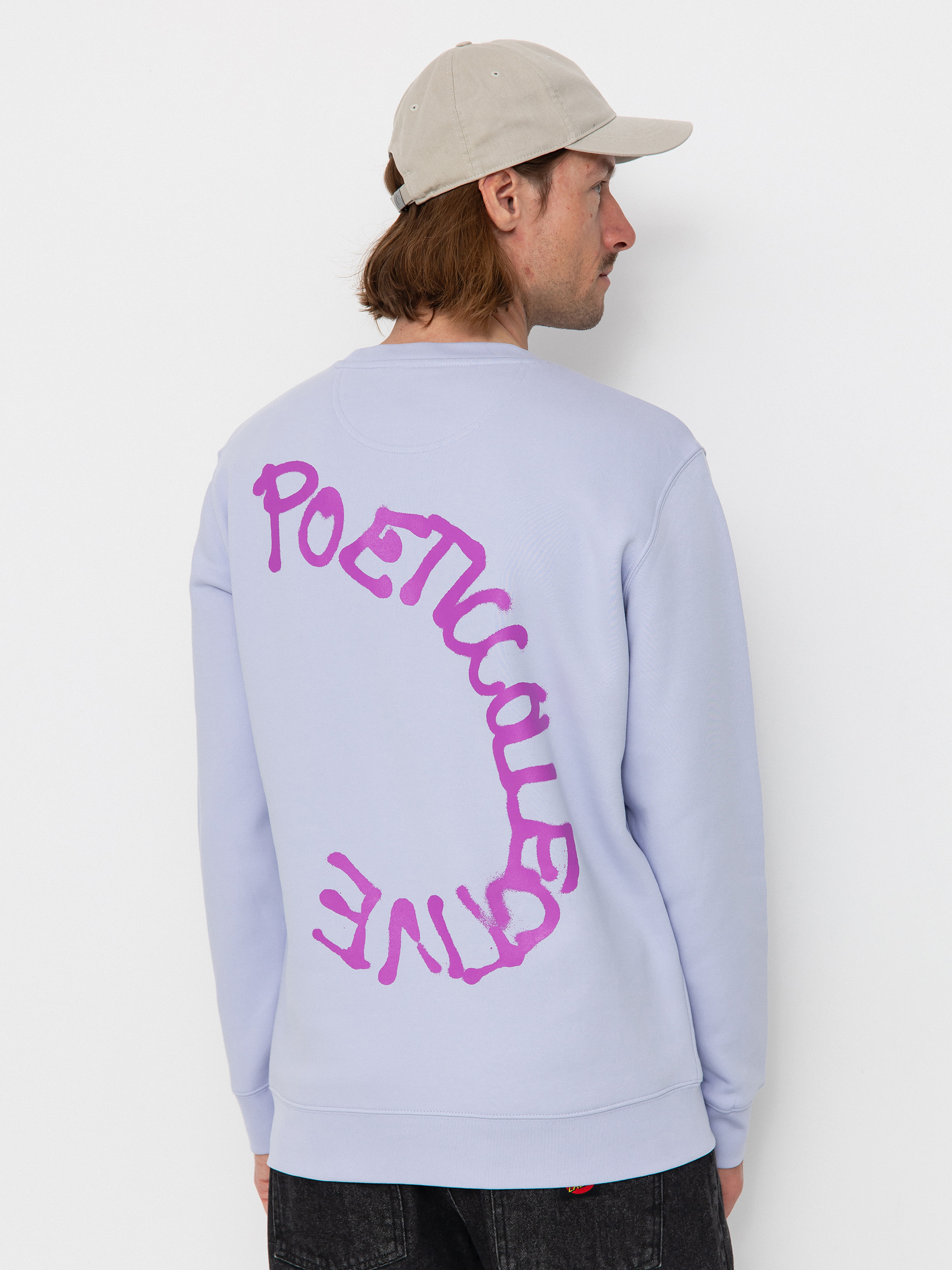 Суитшърт Poetic Collective Spray Text (purple)