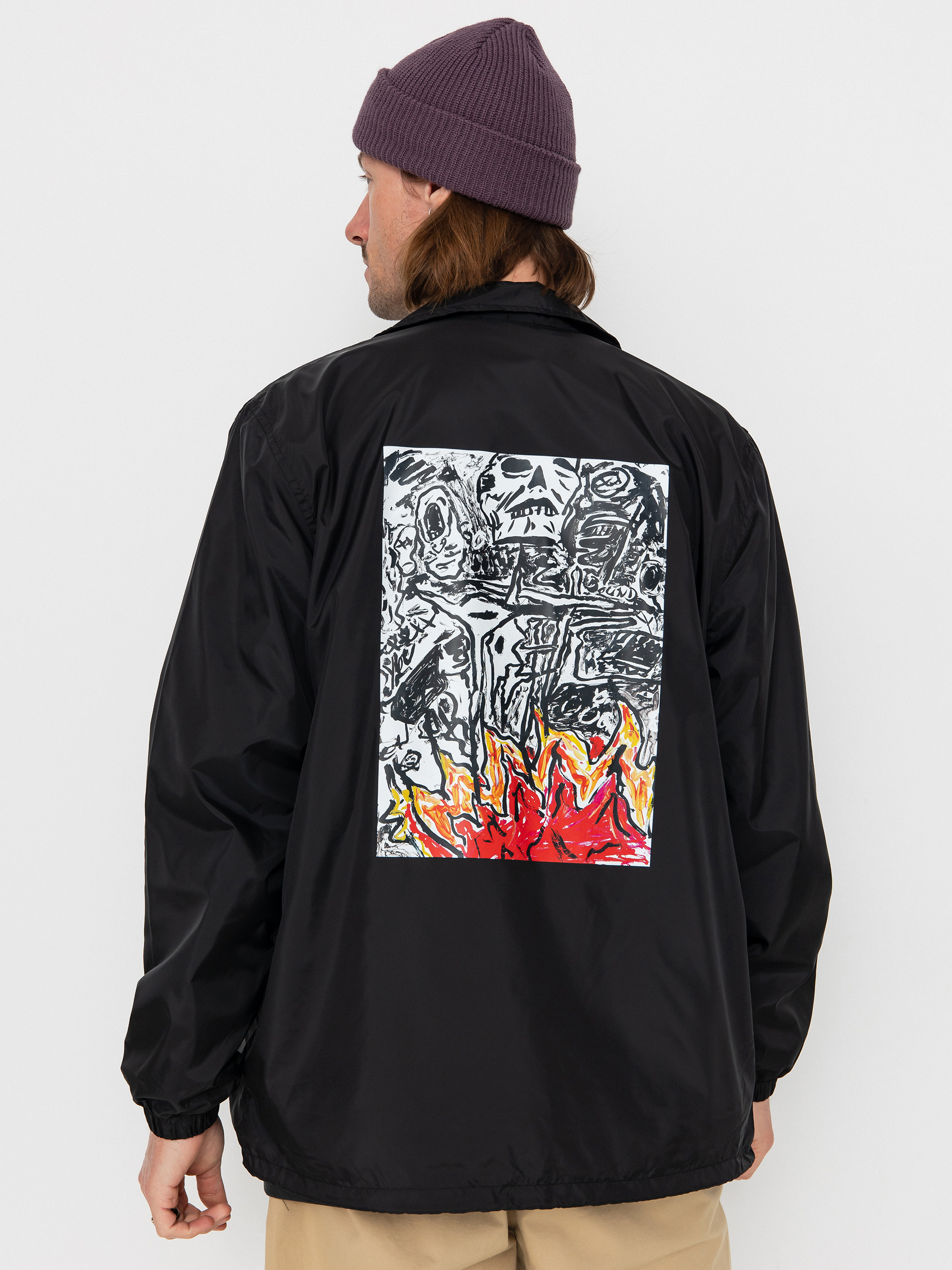 Яке Poetic Collective Burning Skull Coach (black)