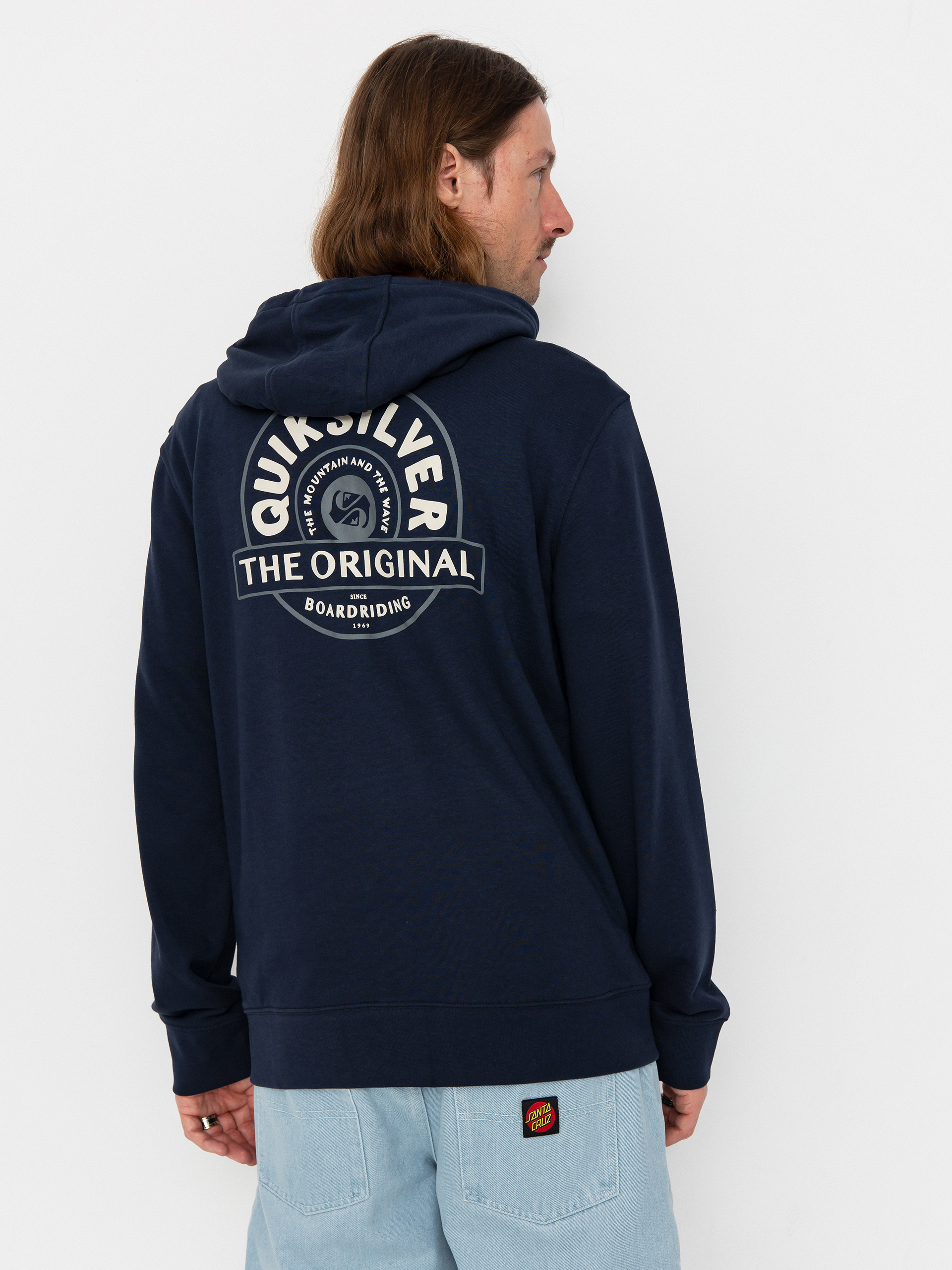 Суитшърт с качулка Quiksilver Graphic Mix ZHD (dark navy)