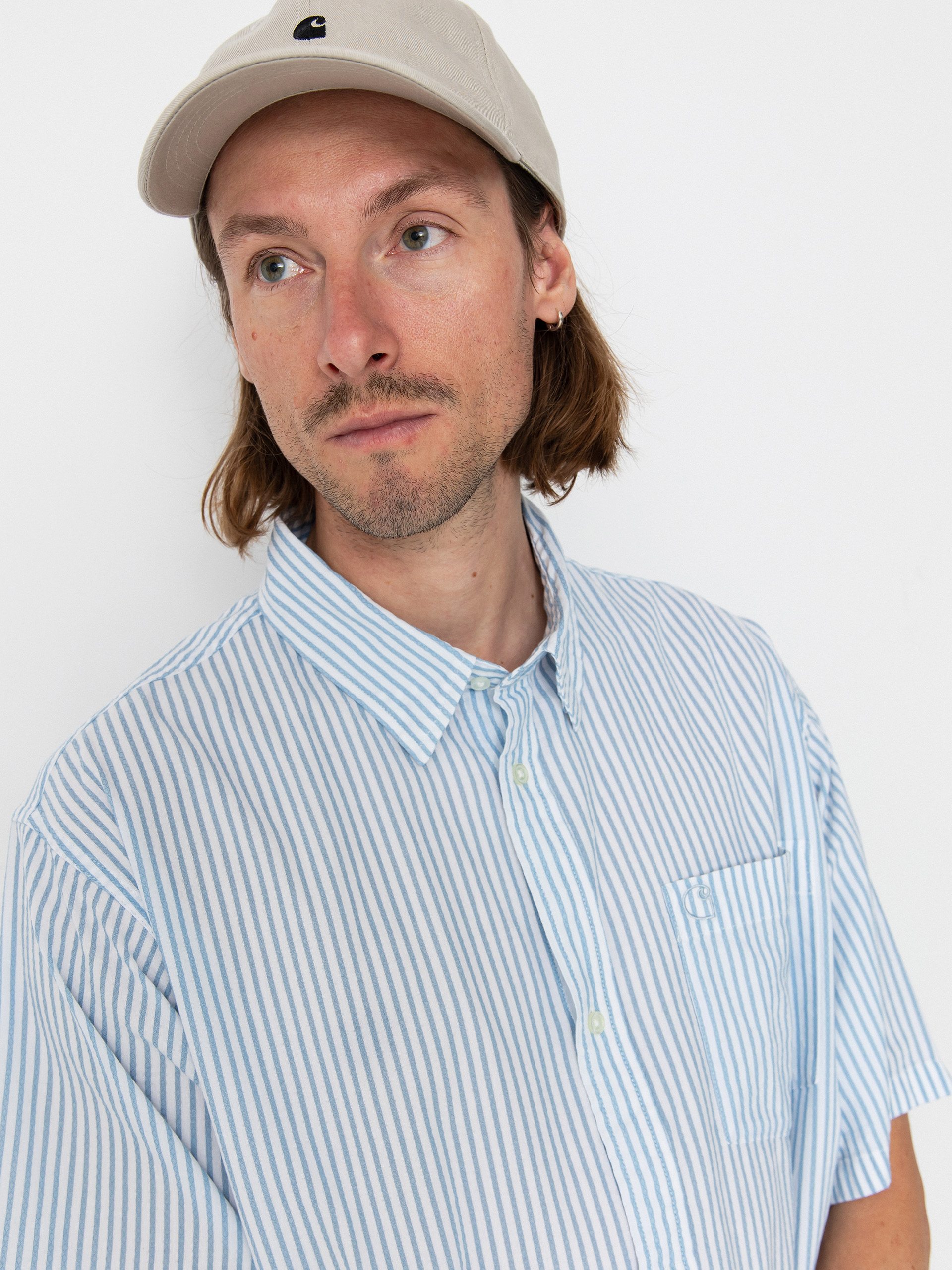 Риза Carhartt WIP Phelps (phelps stripe/bluebird)