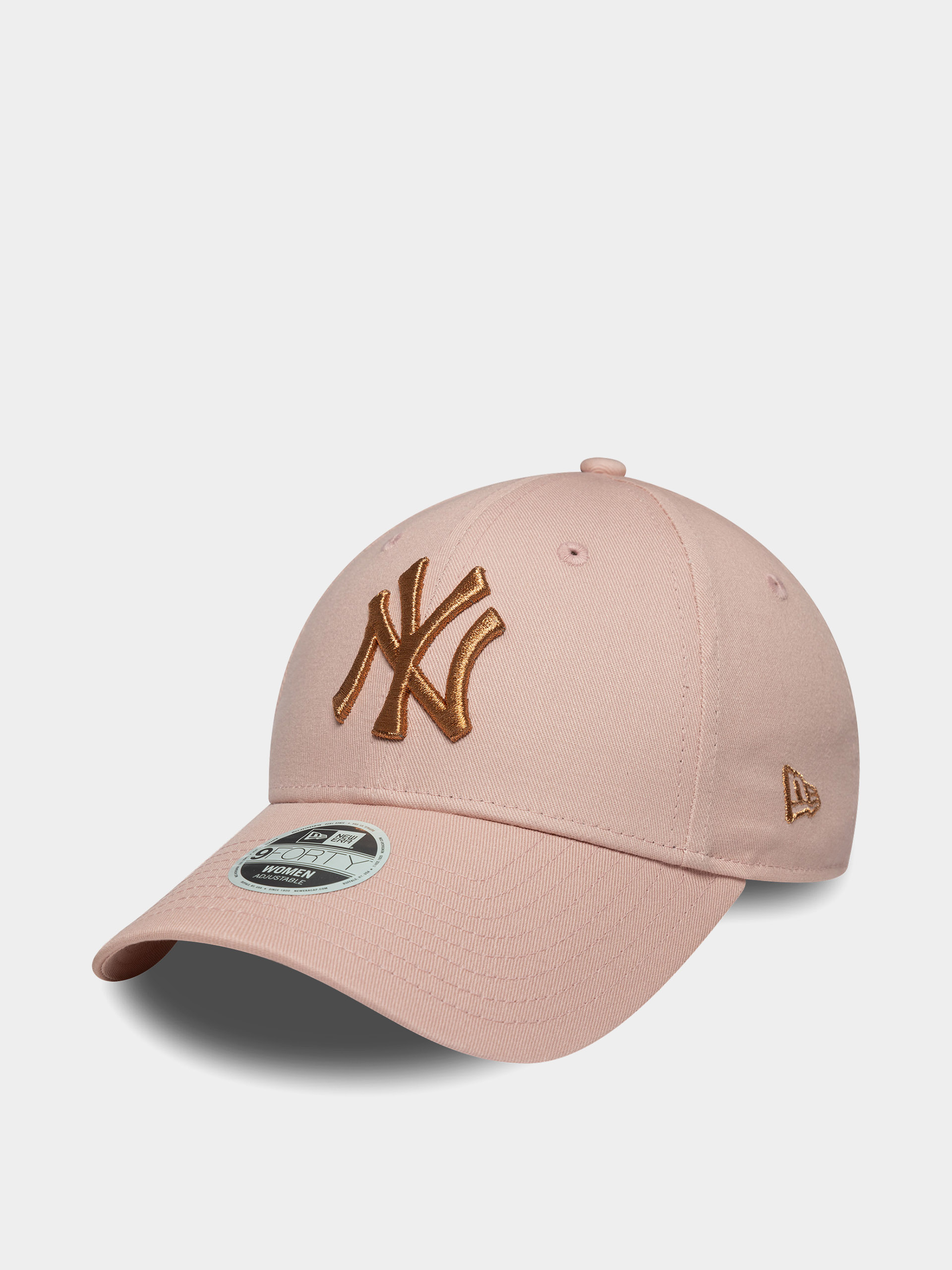 u0428u0430u043fu043au0430 u0441 u043au043eu0437u0438u0440u043au0430 New Era Metallic Logo 9Forty New York Yankees Wmn (pink)