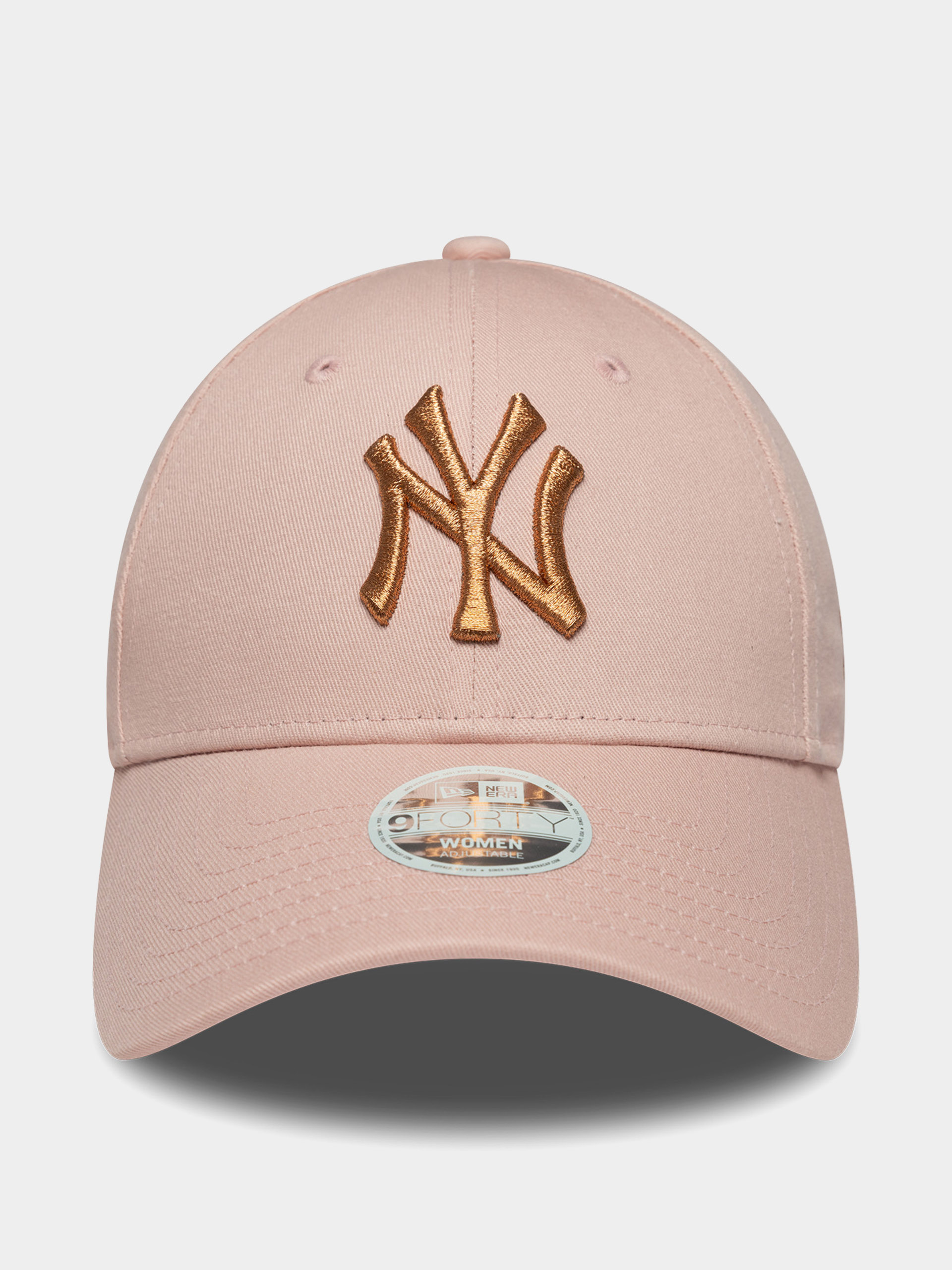 Шапка с козирка New Era Metallic Logo 9Forty New York Yankees Wmn (pink)