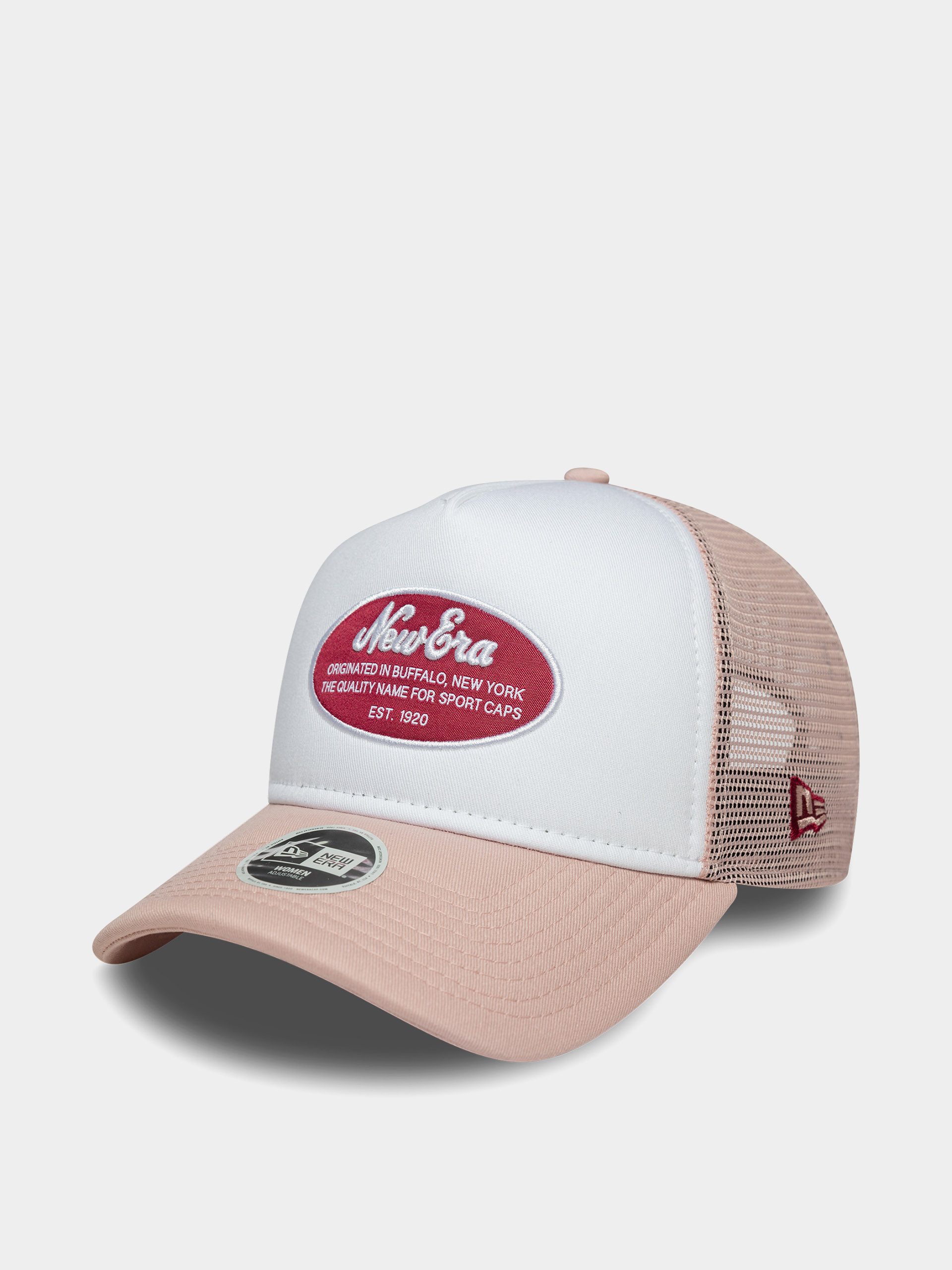 Шапка с козирка New Era Oval Patch Trucker Wmn (pink/white)