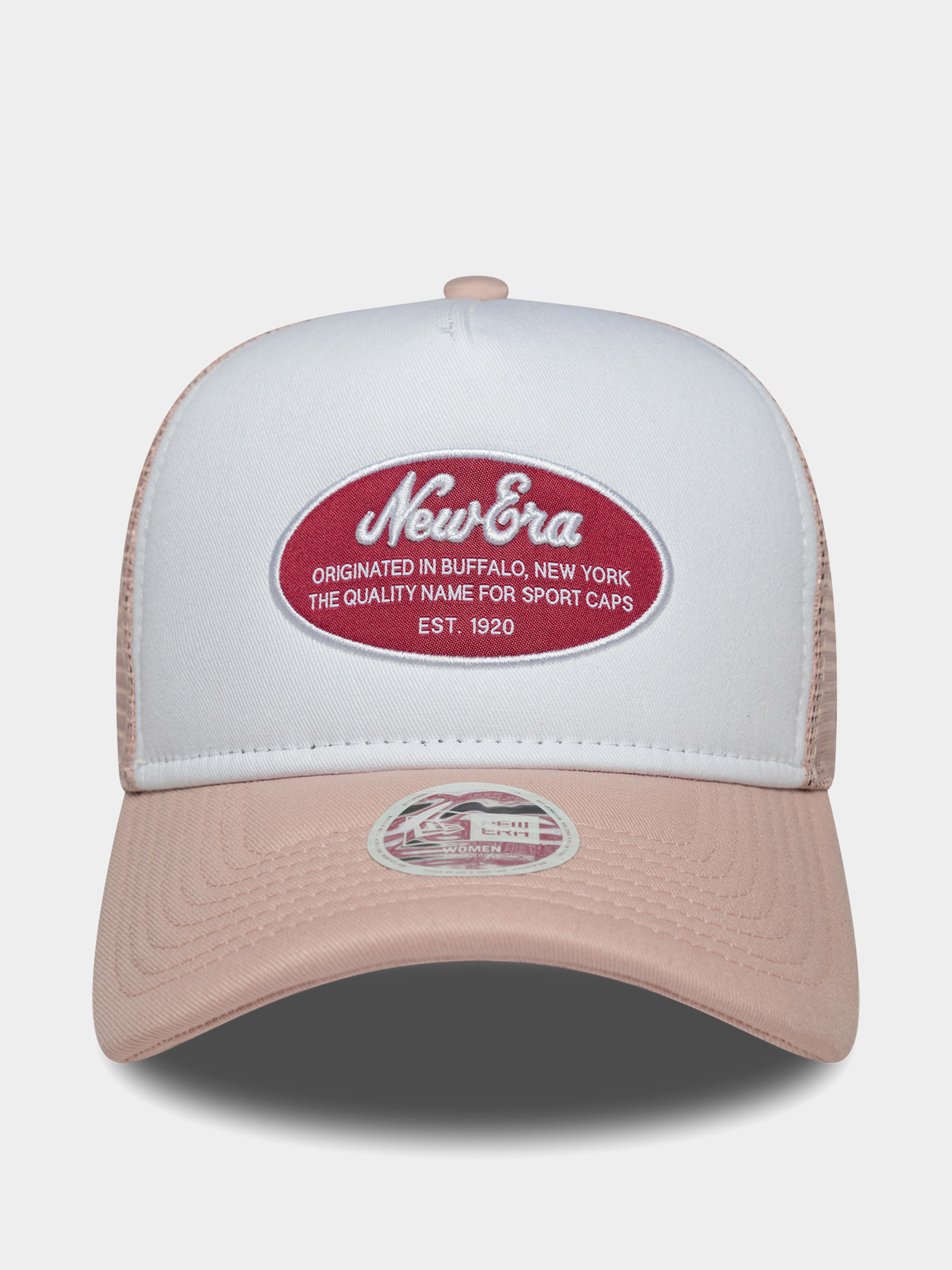 Шапка с козирка New Era Oval Patch Trucker Wmn (pink/white)