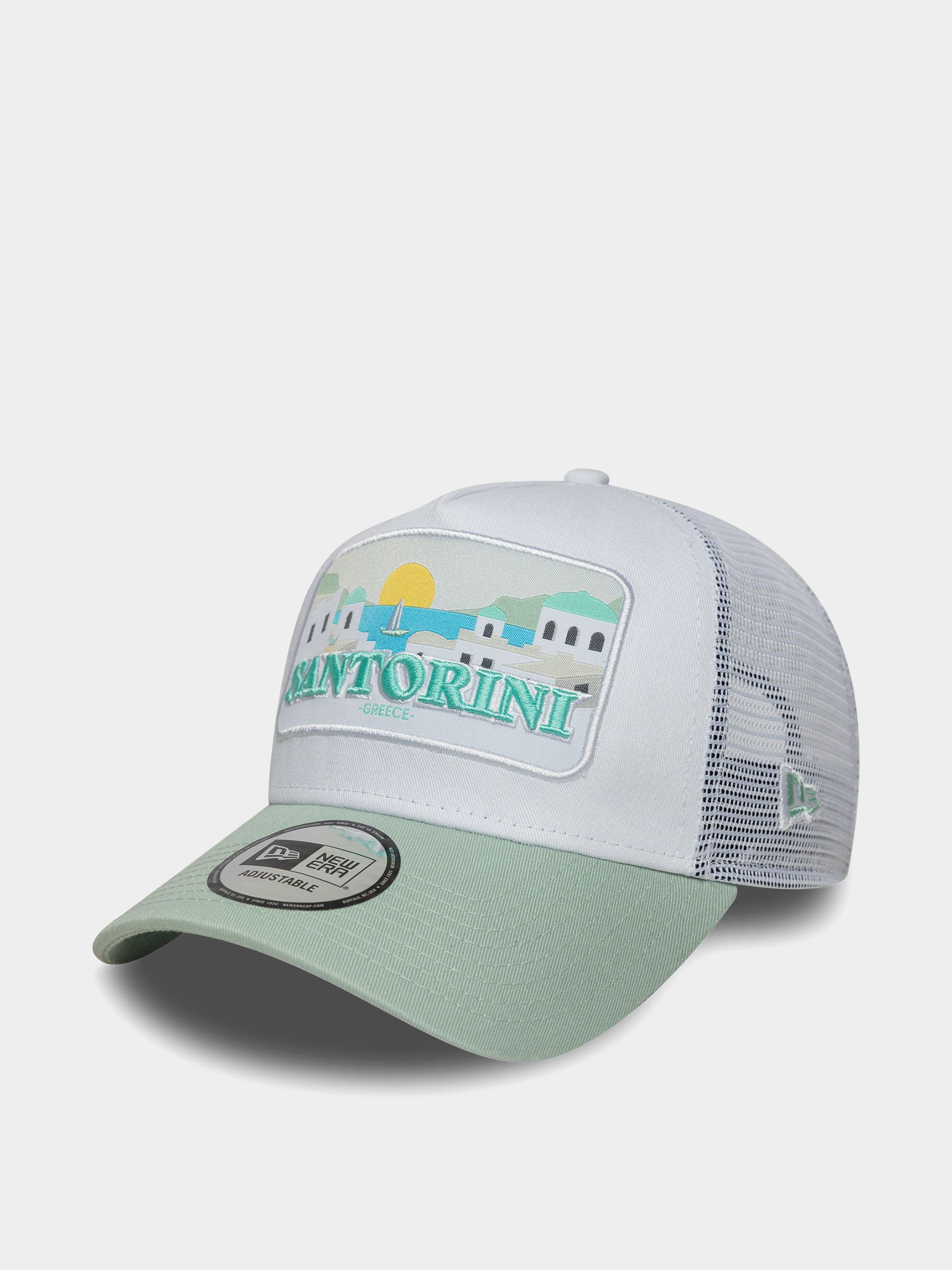 Шапка с козирка New Era Summer Trucker (mint/white)