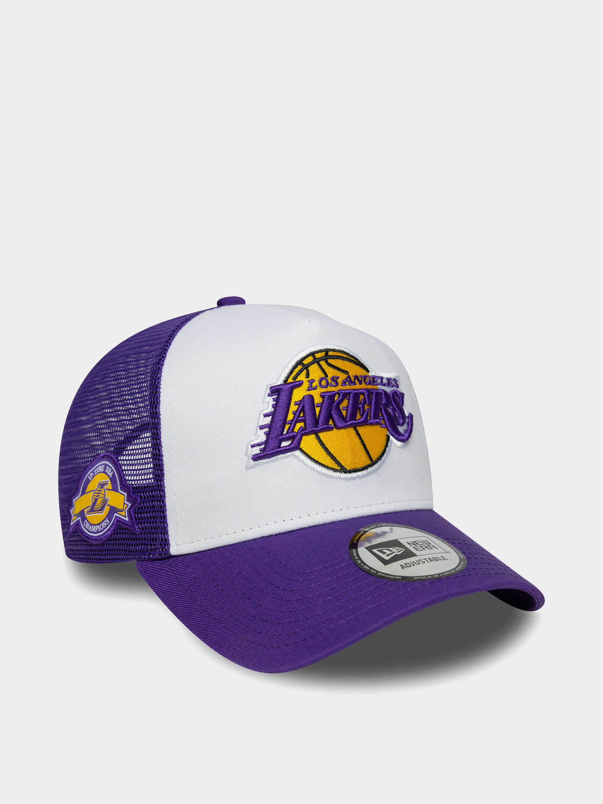 Шапка с козирка New Era NBA Side Patch Trucker Los Angeles Lakers (violet/white)