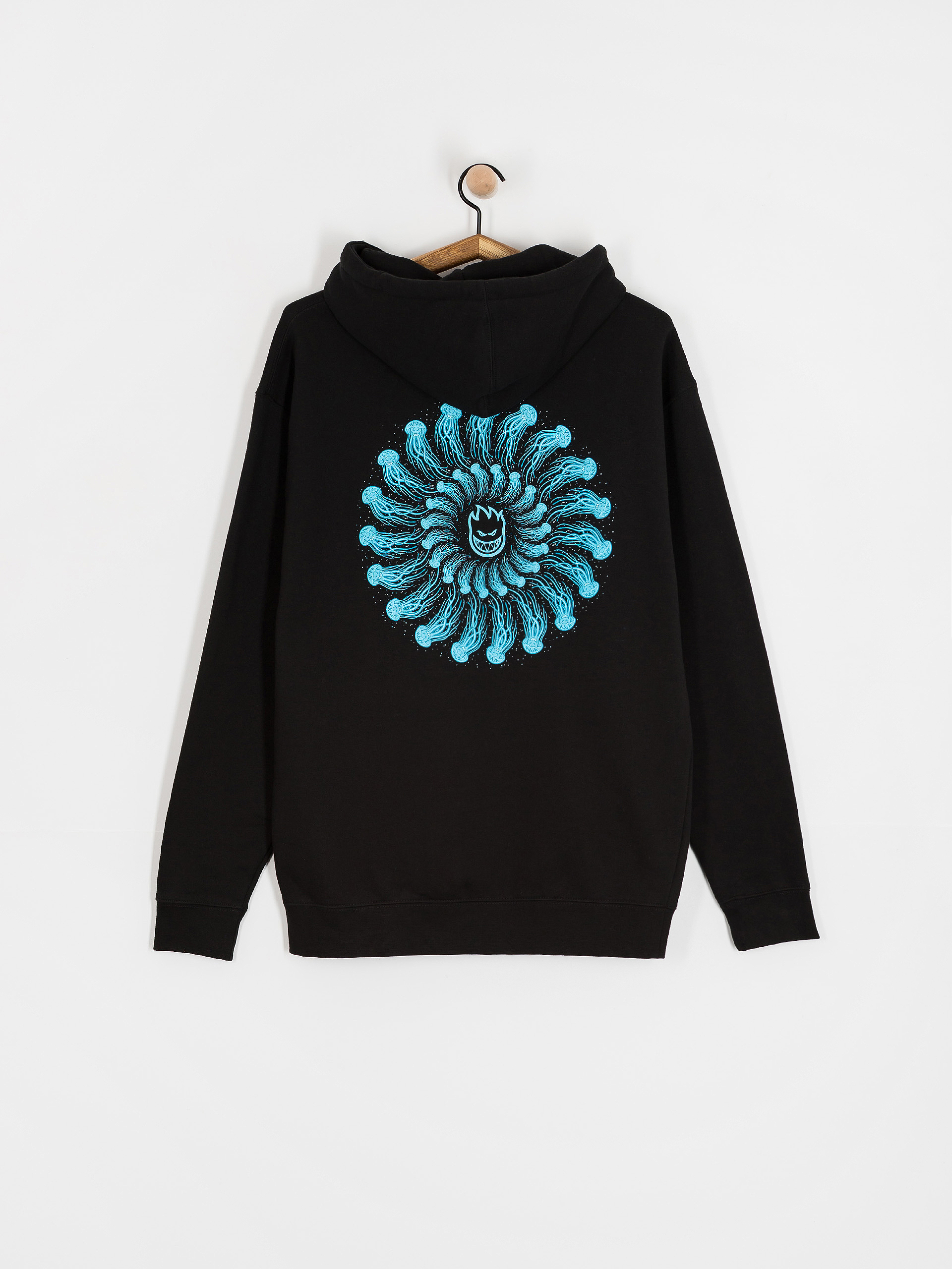 Суитшърт с качулка Spitfire Atlantic Drift Jelly Classic HD (black)