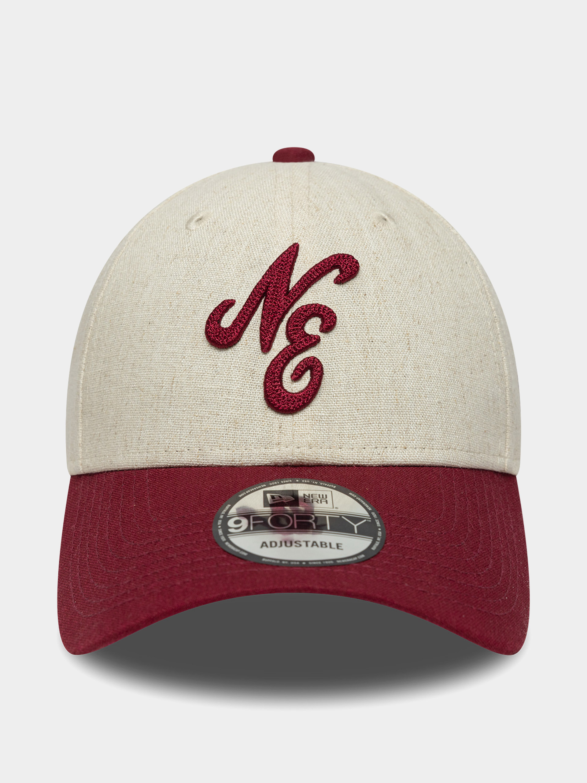 Шапка с козирка New Era Linen 9Forty Ne (red/chalk)