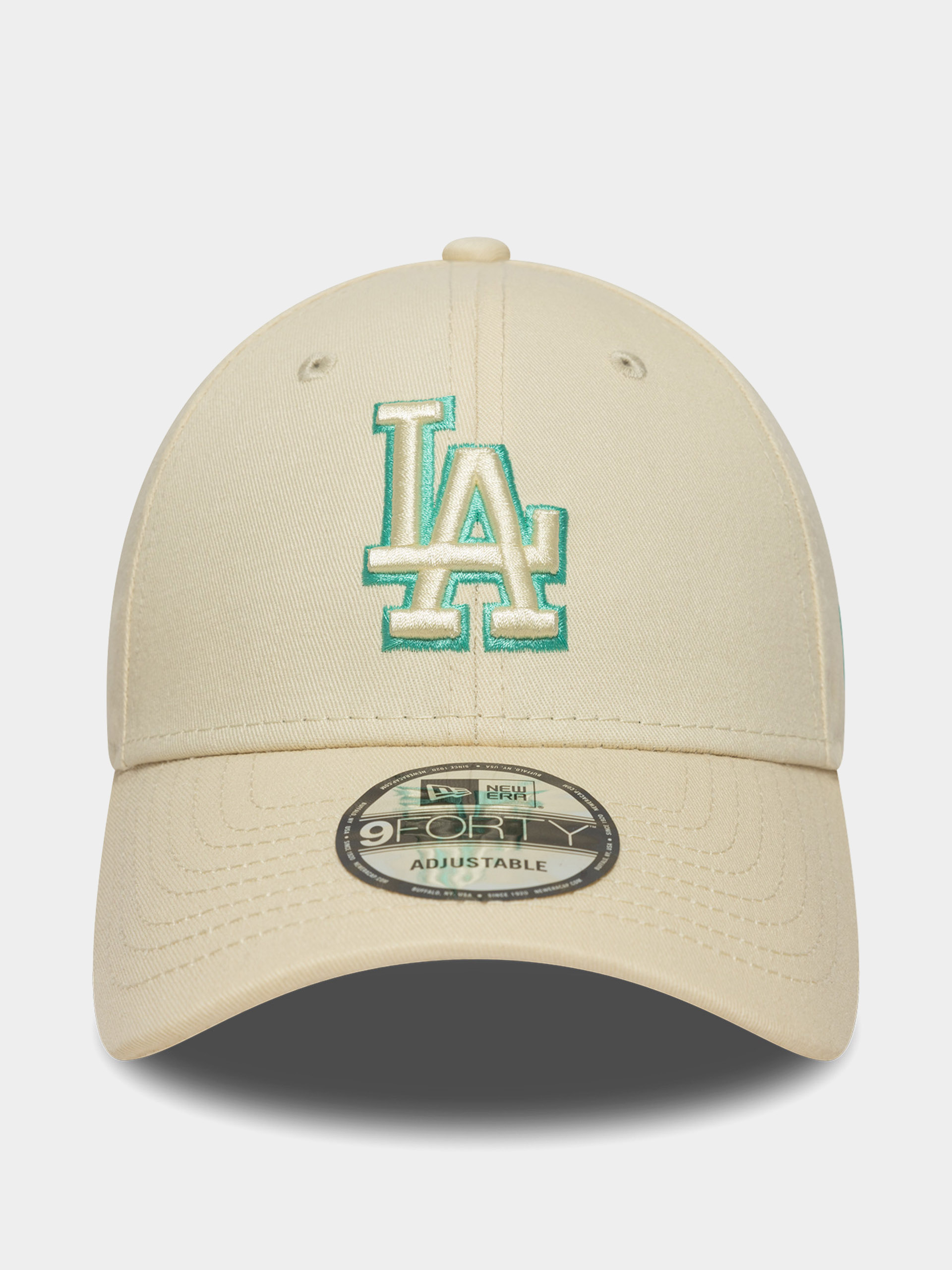 Шапка с козирка New Era Team Outline 9Forty Los Angeles Dodgers (cream)