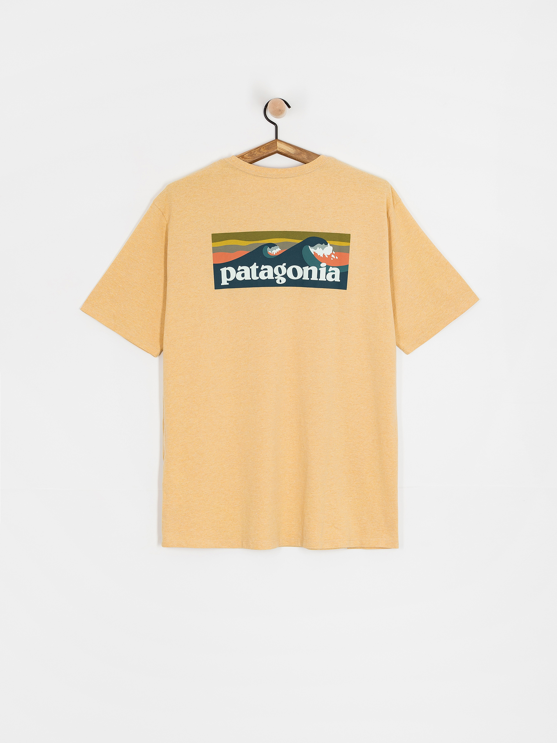 Тениска Patagonia Boardshort Logo Pocket Responsibili (beeswax tan)