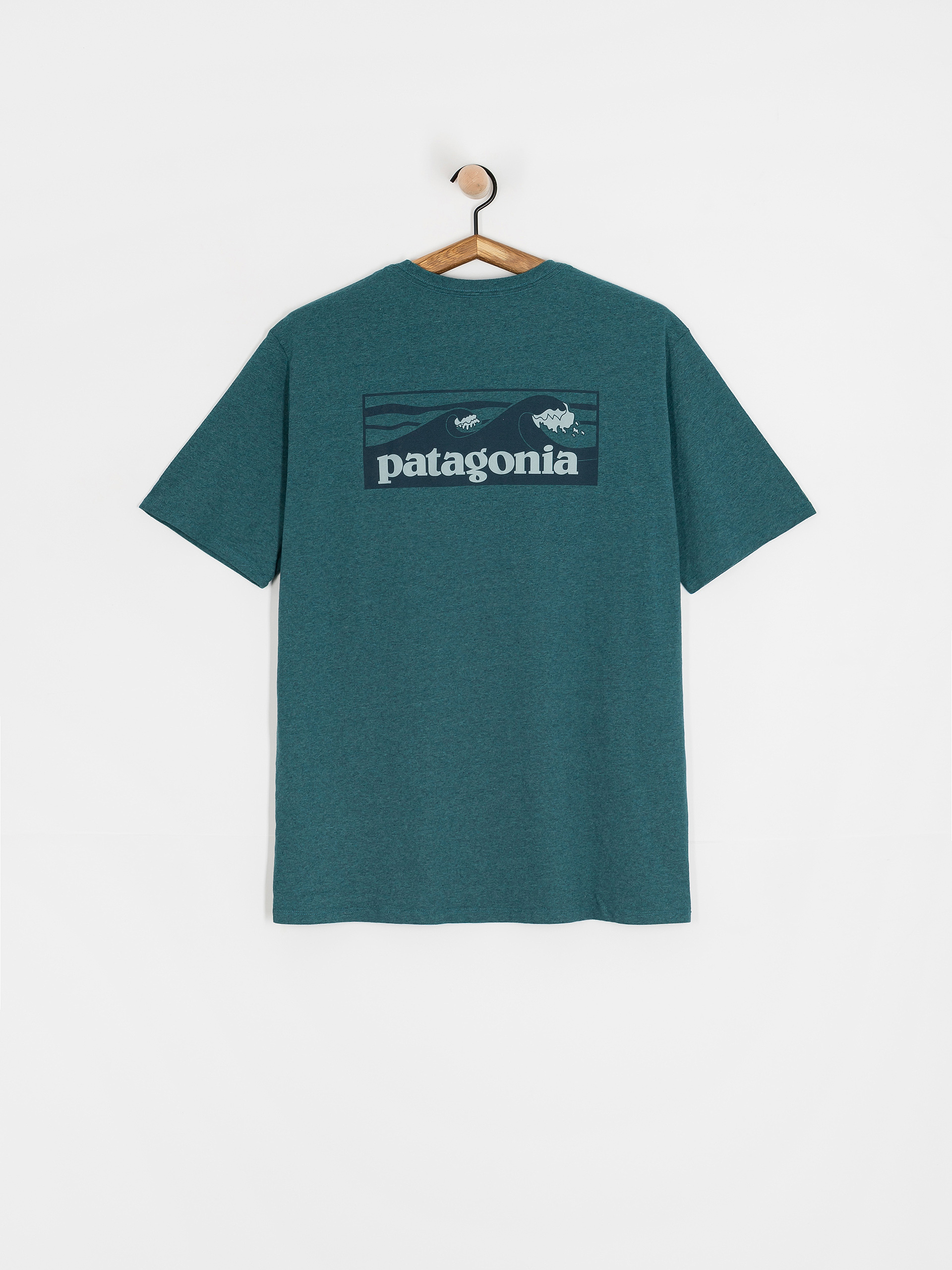 Тениска Patagonia Boardshort Logo Pocket Responsibili (wetland blue)