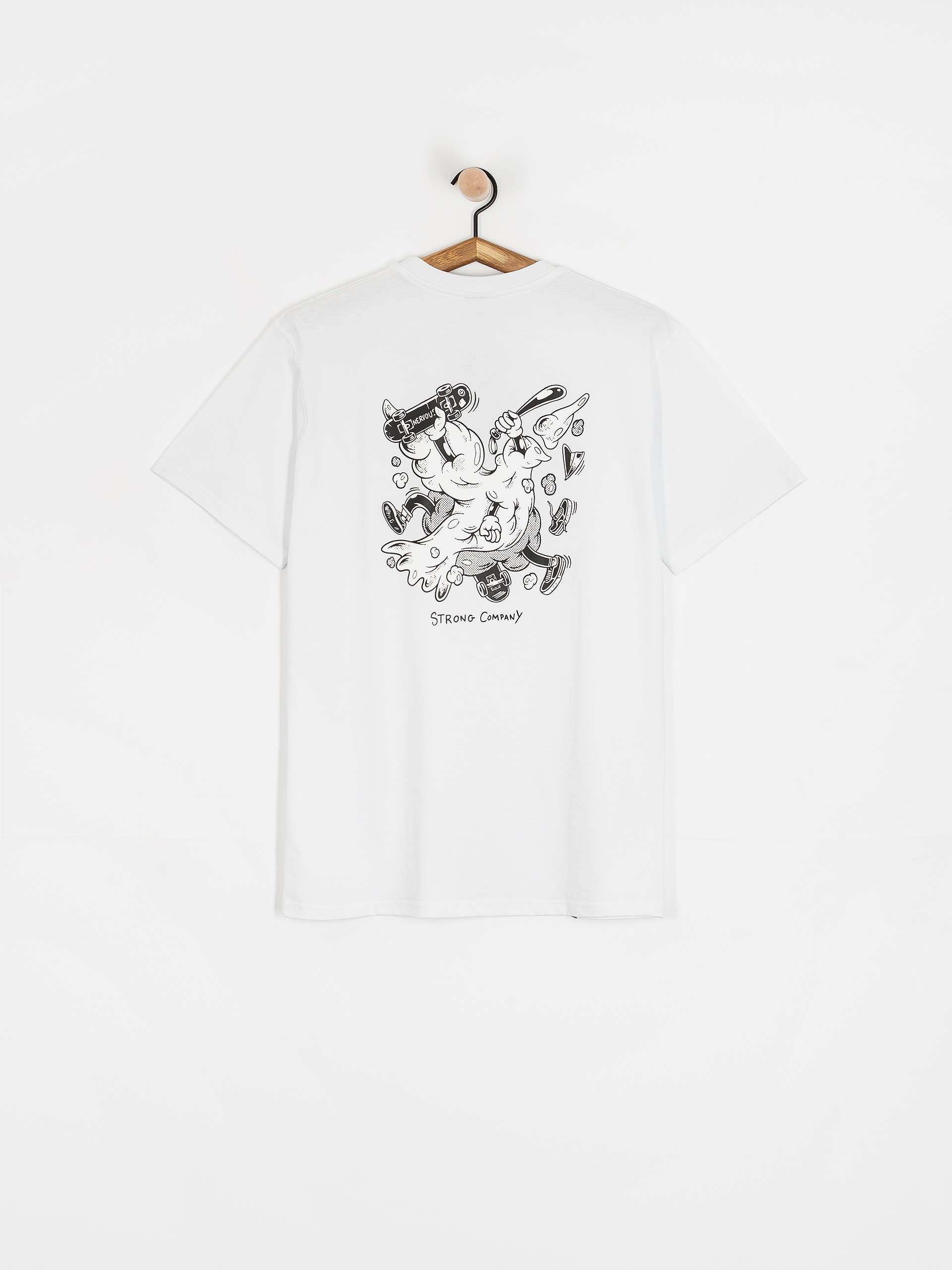 Тениска Nervous Fight (white)