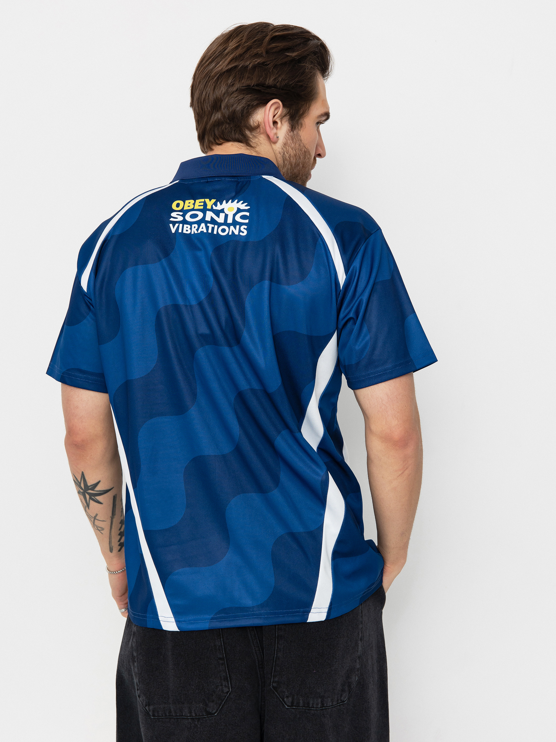 Тениска OBEY Soccer Jersey (blue multi)