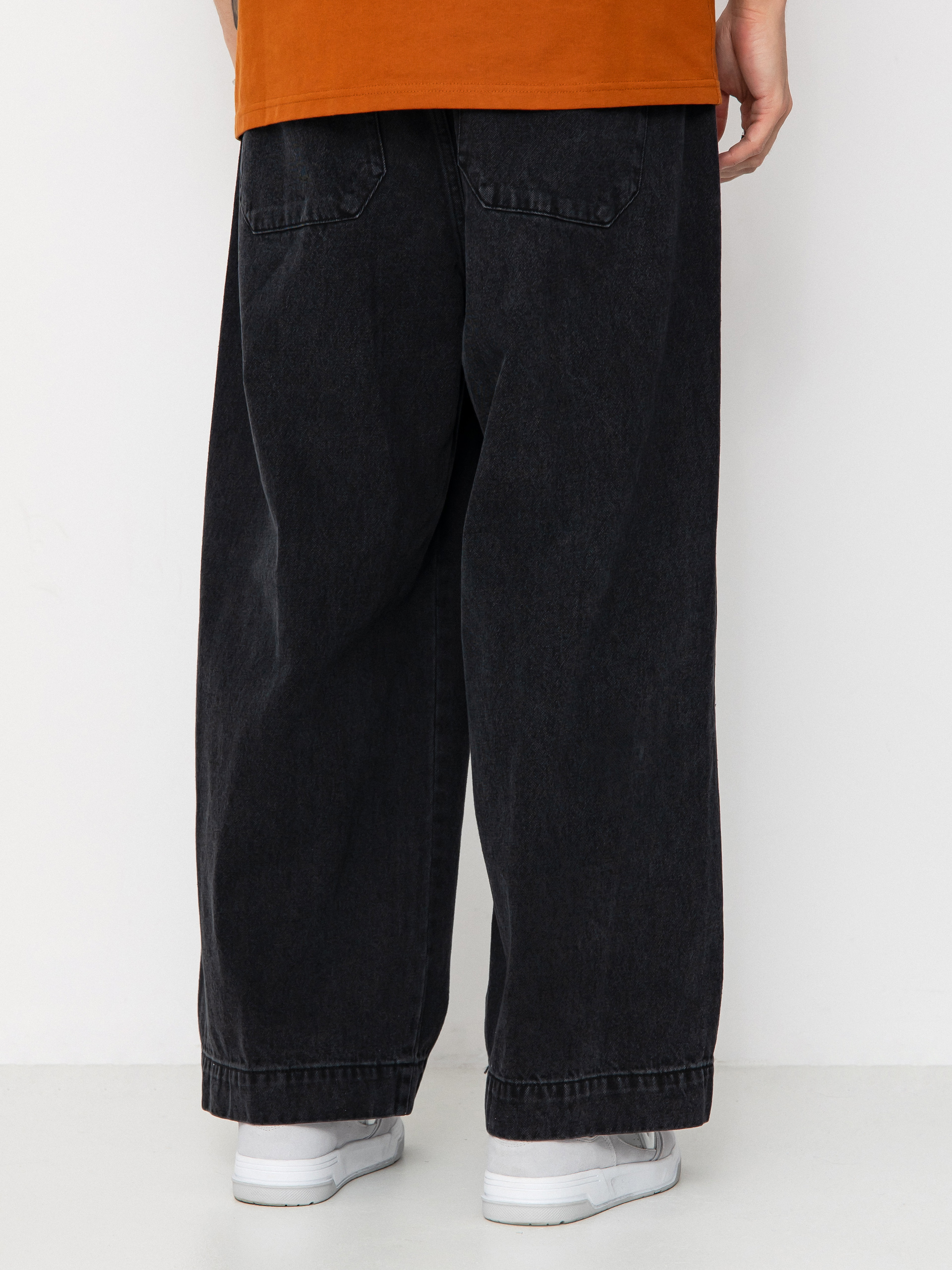 Панталони OBEY Oliver Denim Pleated (faded black)