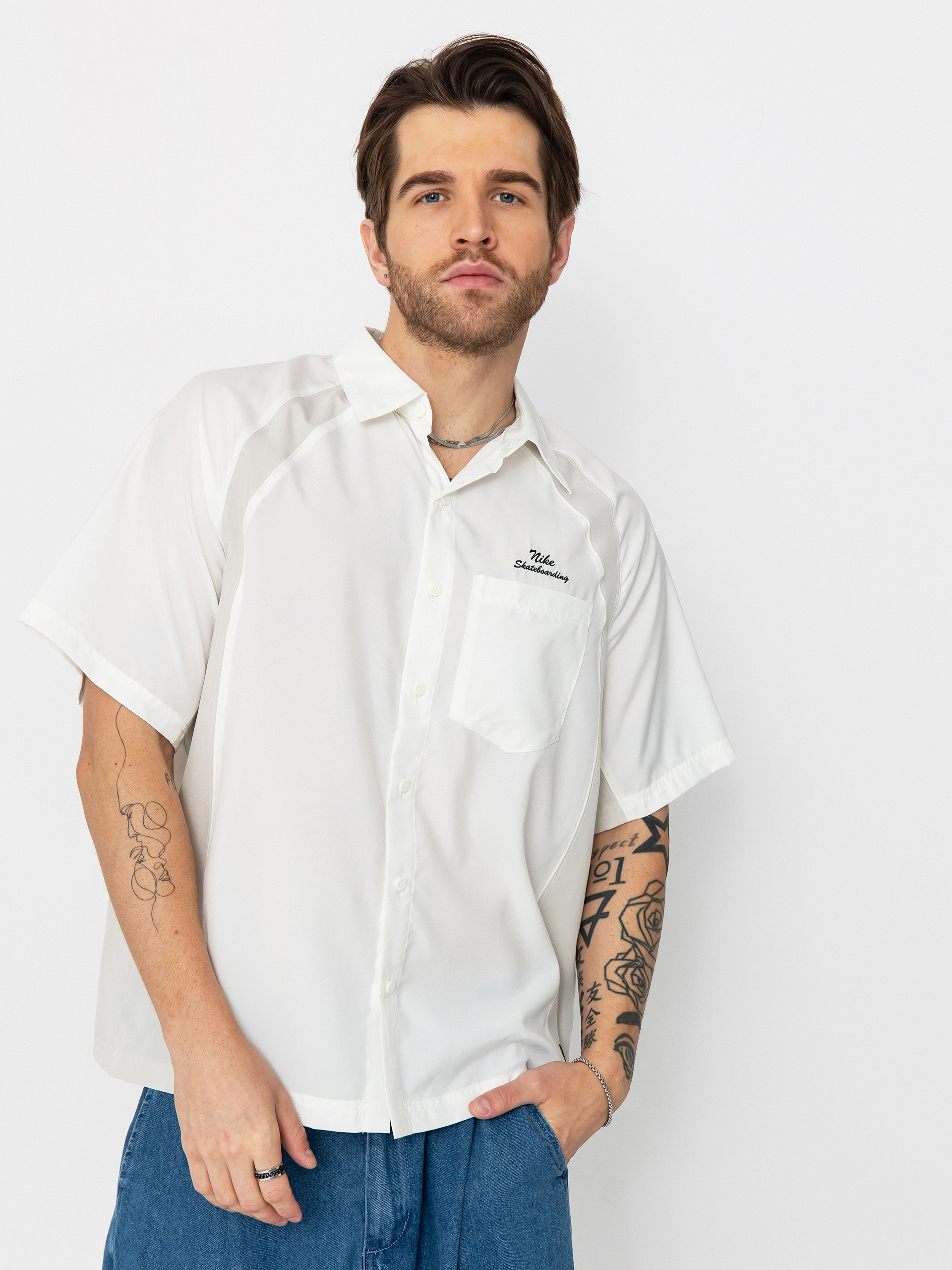 Риза Nike SB Dri Fit Bowler2 Woven (sail/light bone/black)