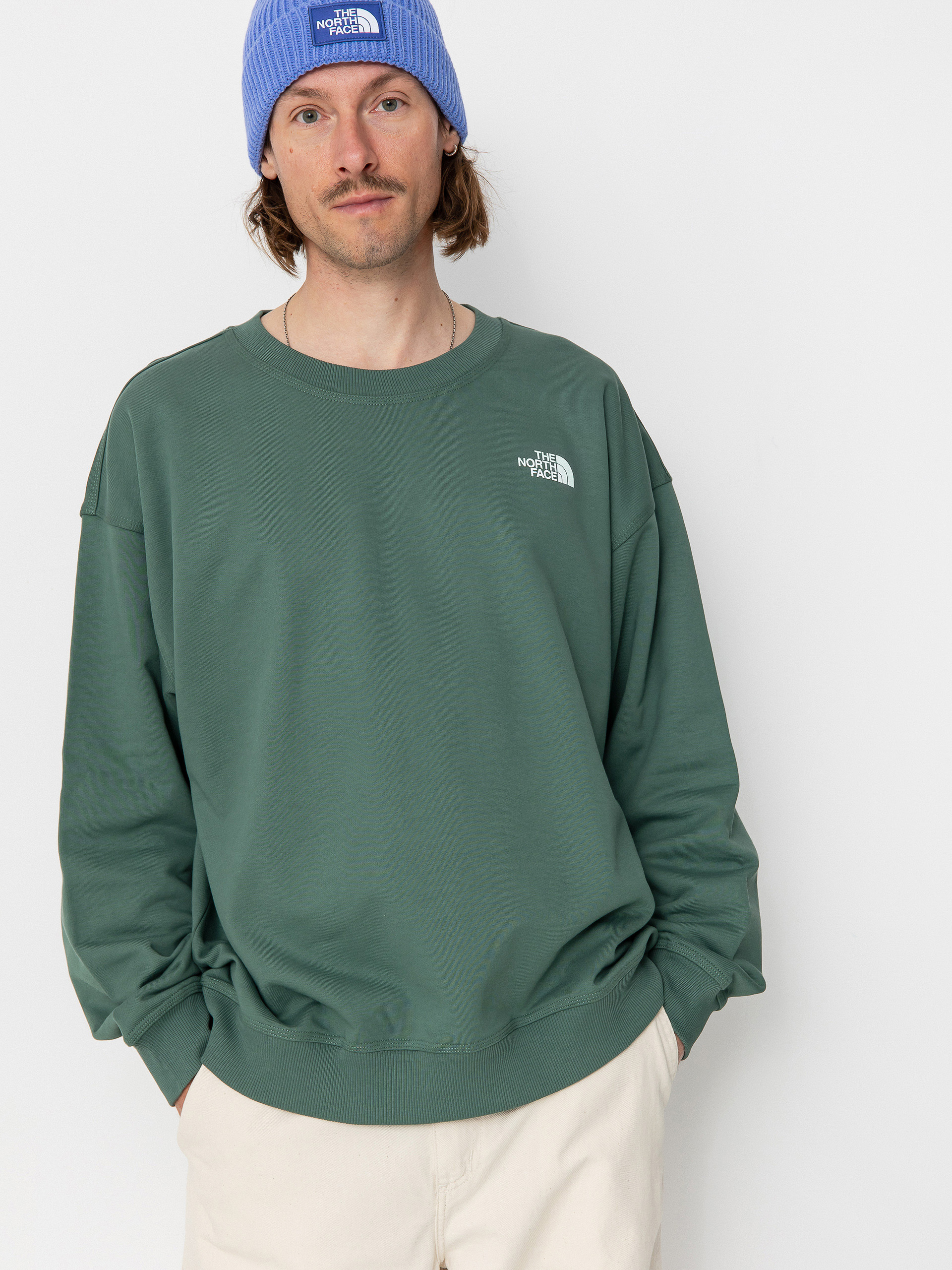 Суитшърт The North Face Nse Oversized (duck green)