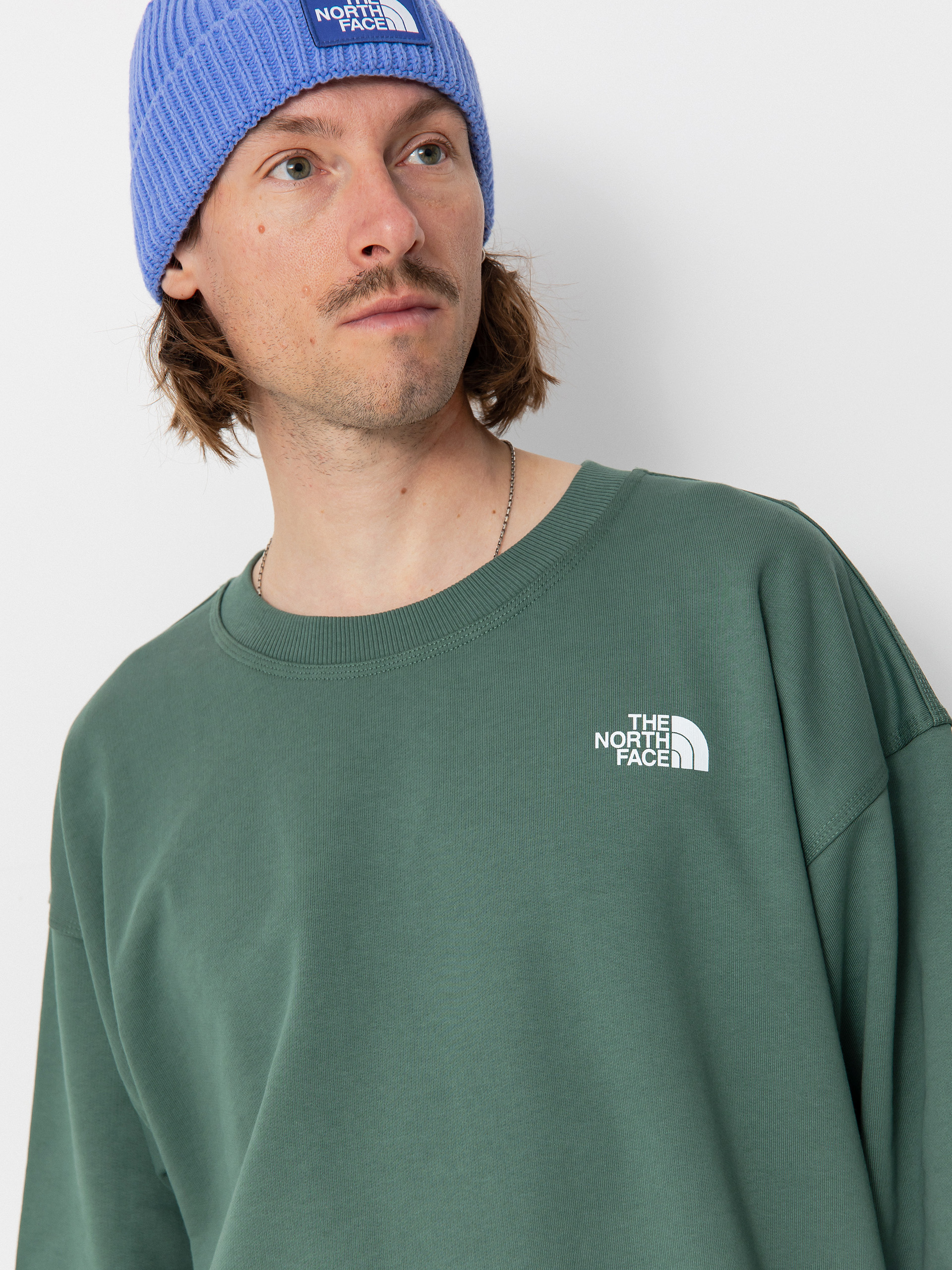Суитшърт The North Face Nse Oversized (duck green)