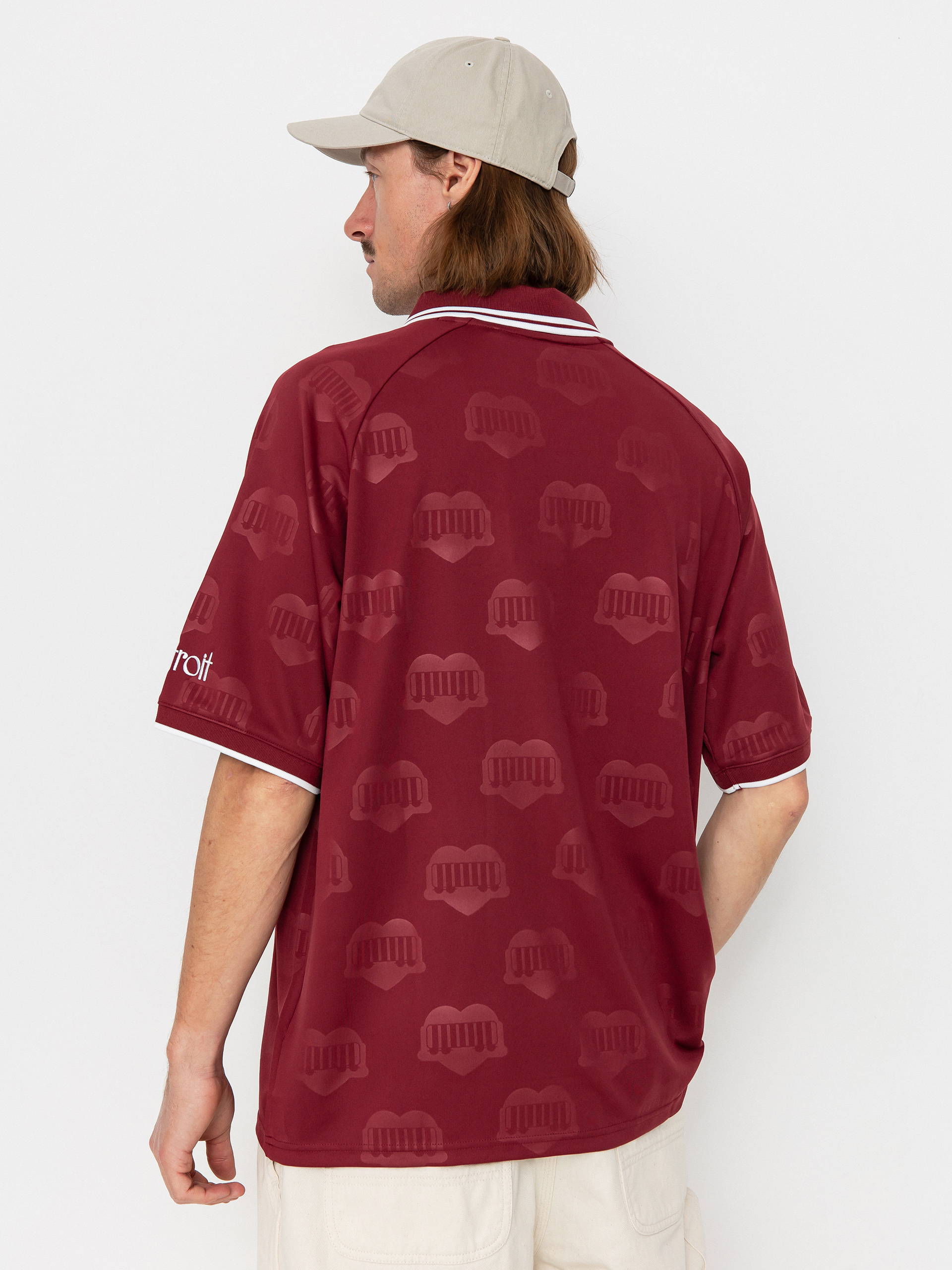 Тениска Carhartt WIP Hartts Football (heart train jacquard/mulberry)