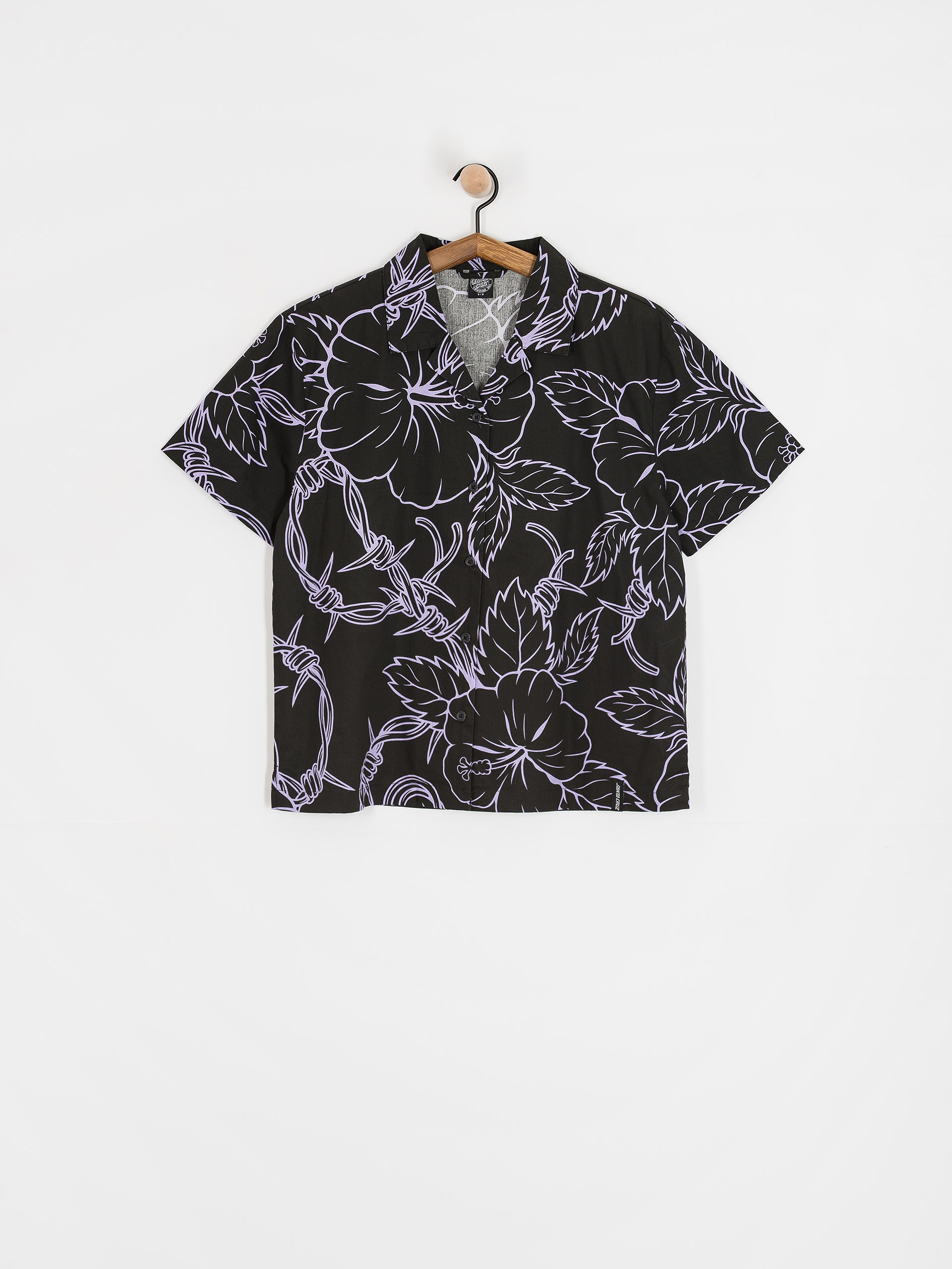 Риза Santa Cruz Mono Cabana Shirt Wmn (black/lavender)