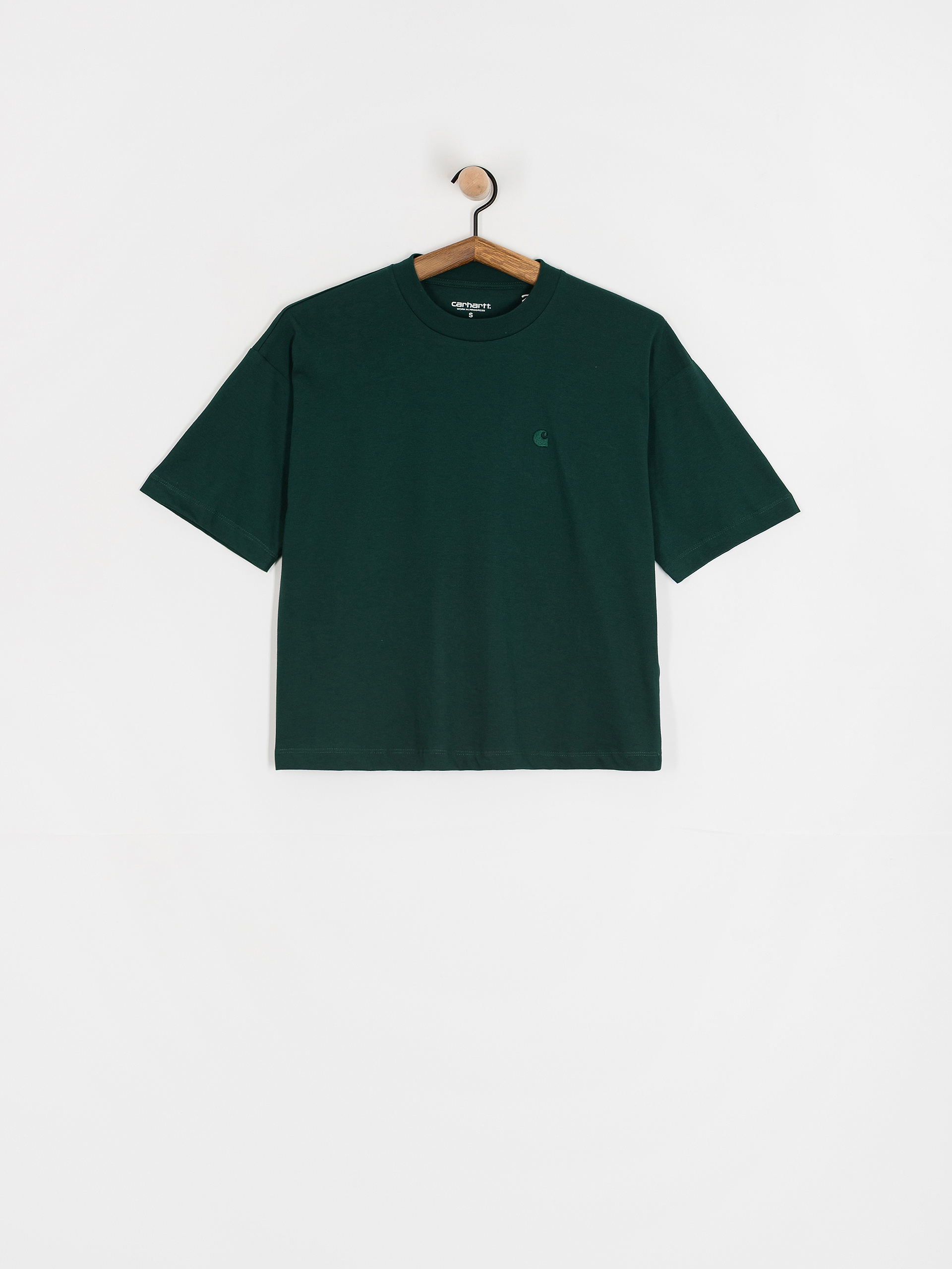Тениска Carhartt WIP Chester Wmn (dark fir)