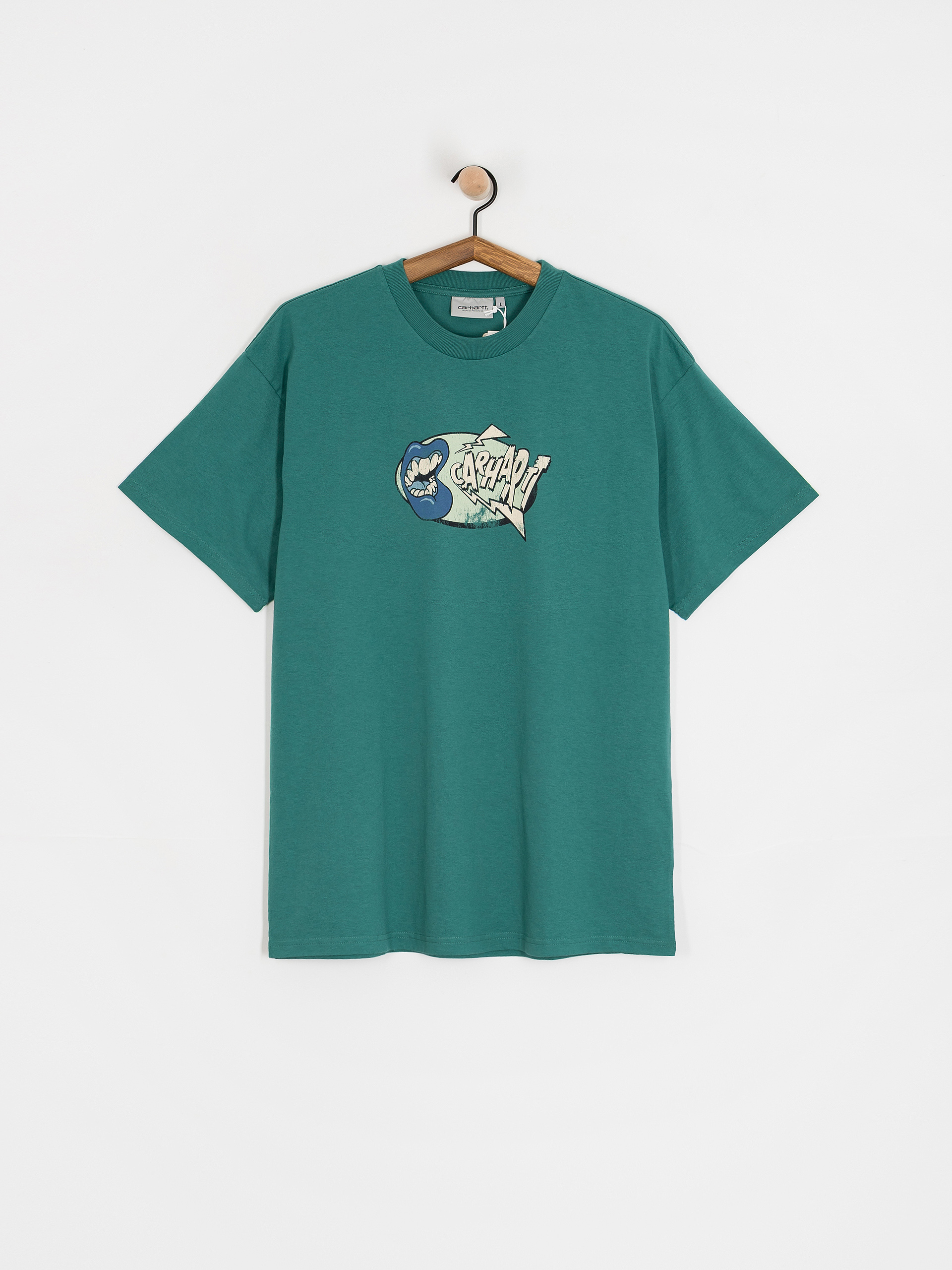 Тениска Carhartt WIP Louder (saguaro/heavy enzyme wash)