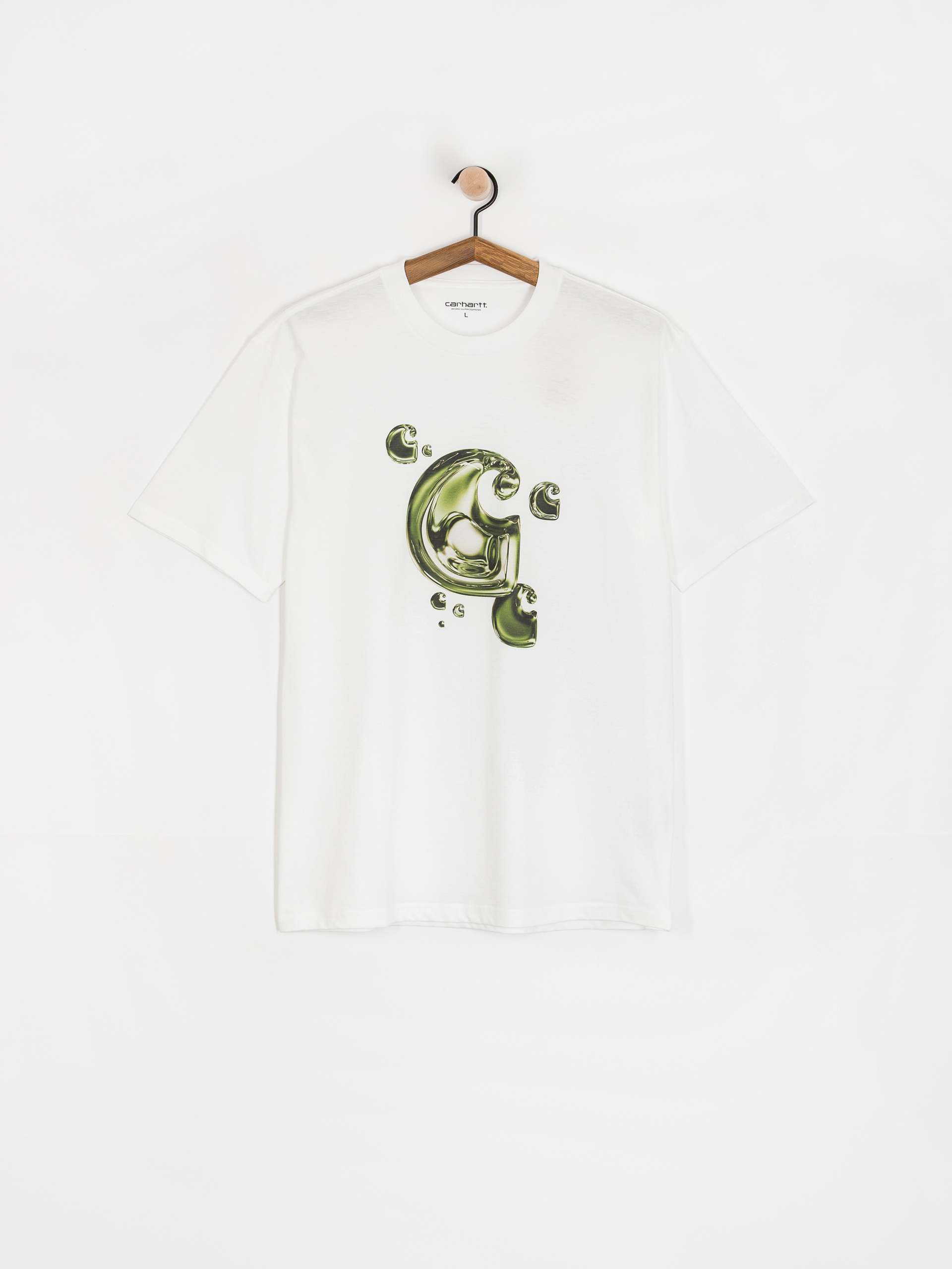 Тениска Carhartt WIP Solar Chrome C-Logo (white)