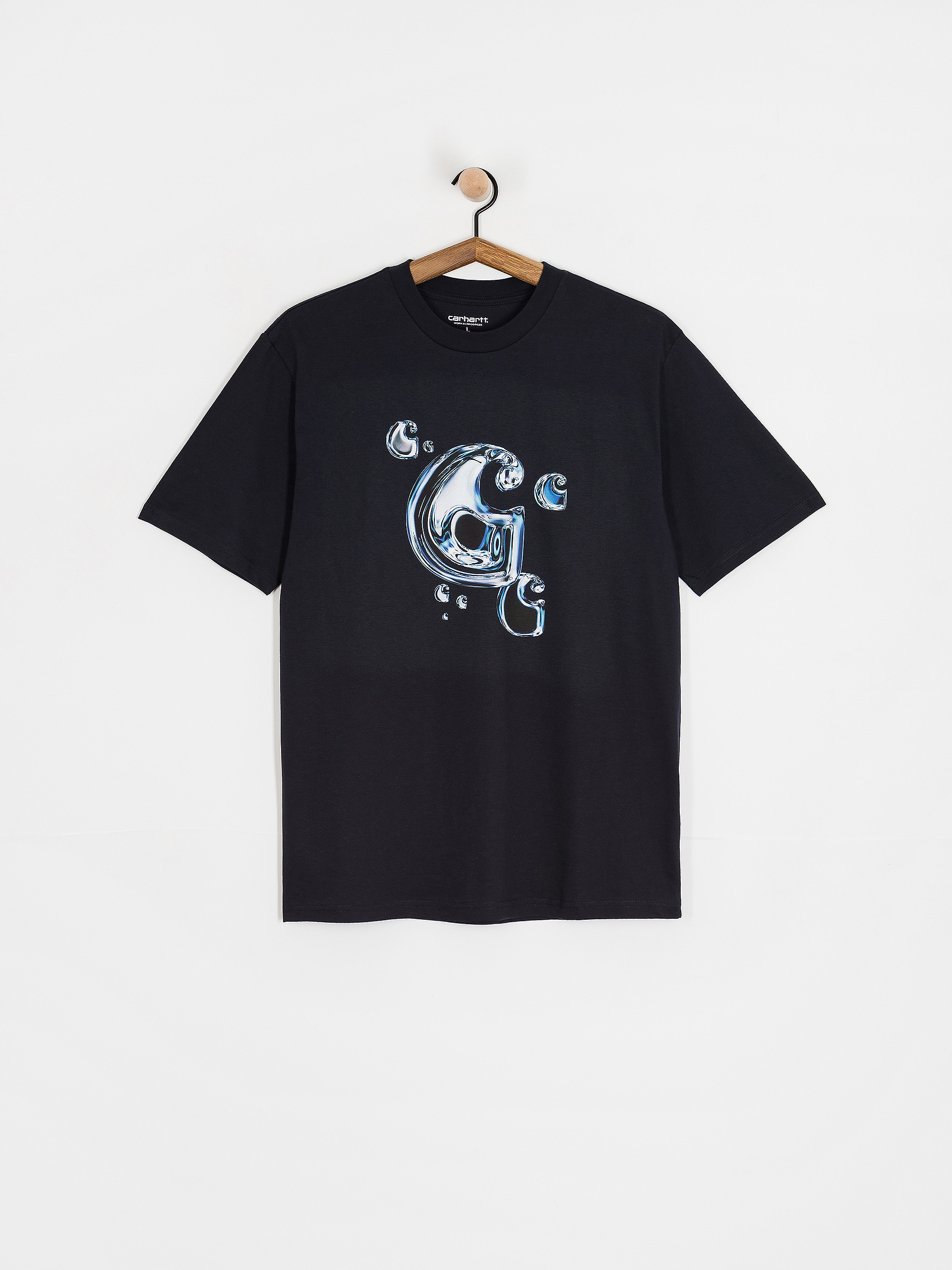 Тениска Carhartt WIP Solar Chrome C-Logo (dark navy)