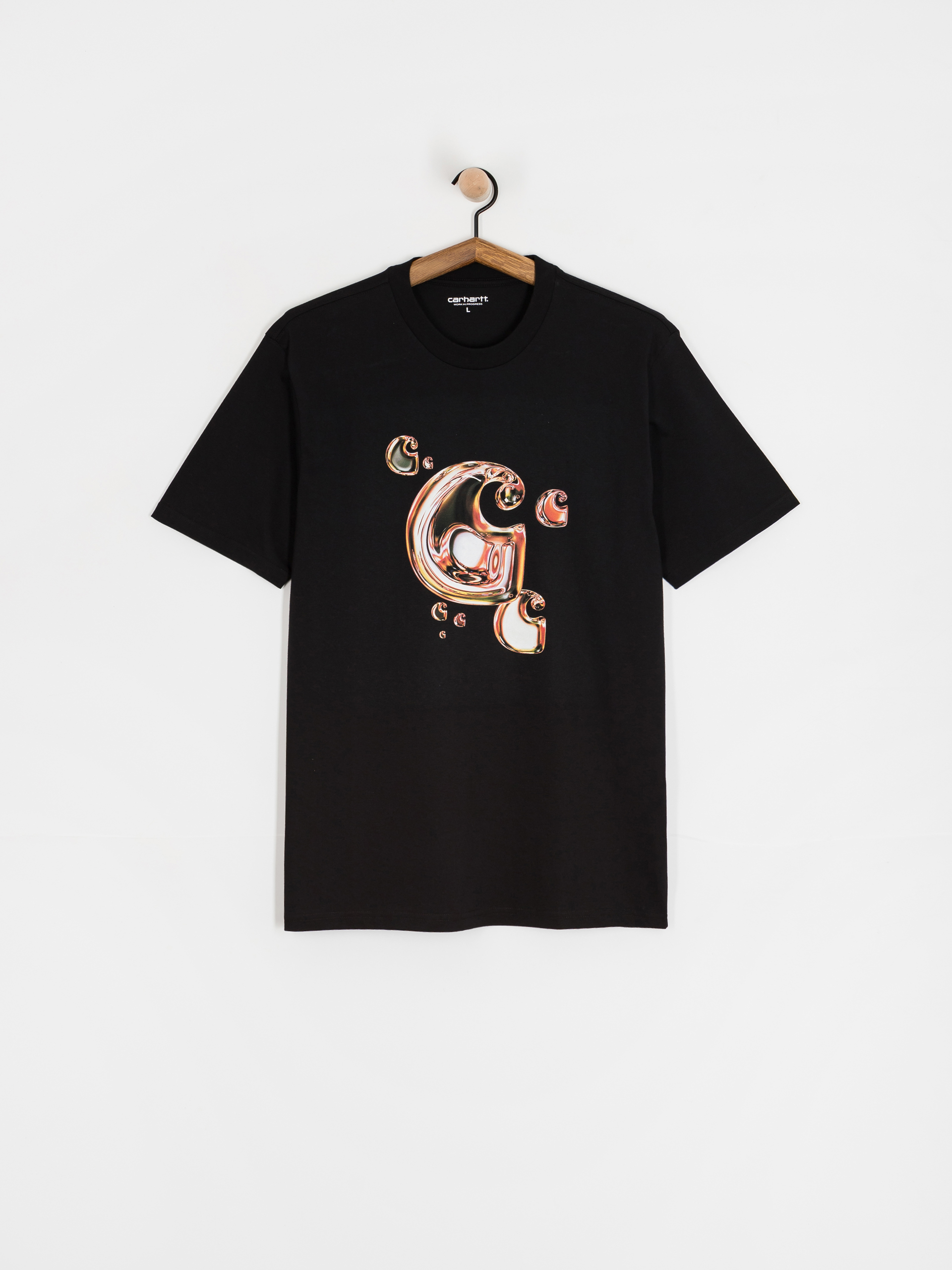 Тениска Carhartt WIP Solar Chrome C-Logo (black)