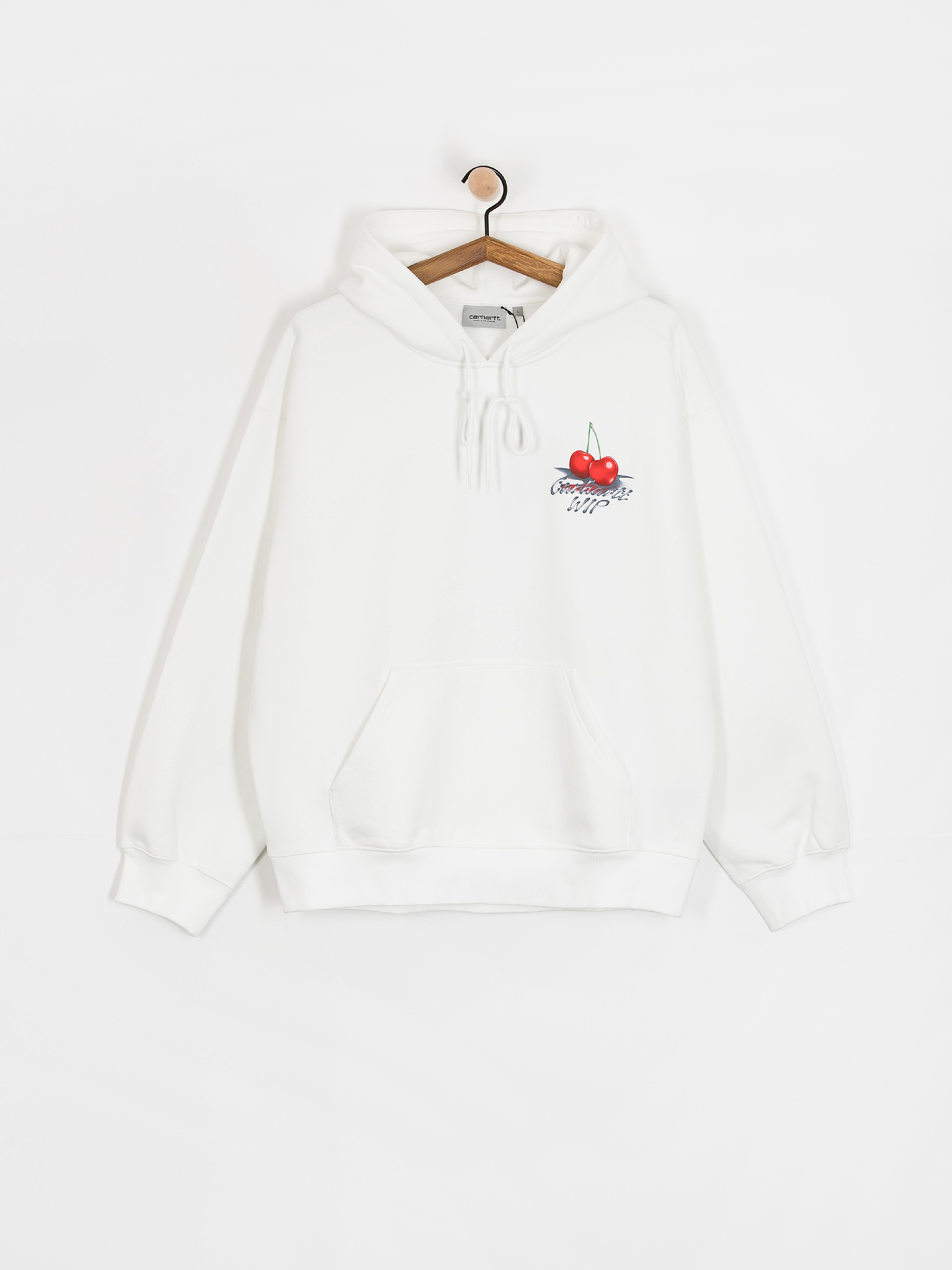 Суитшърт с качулка Carhartt WIP Jake Garcia HD (white)