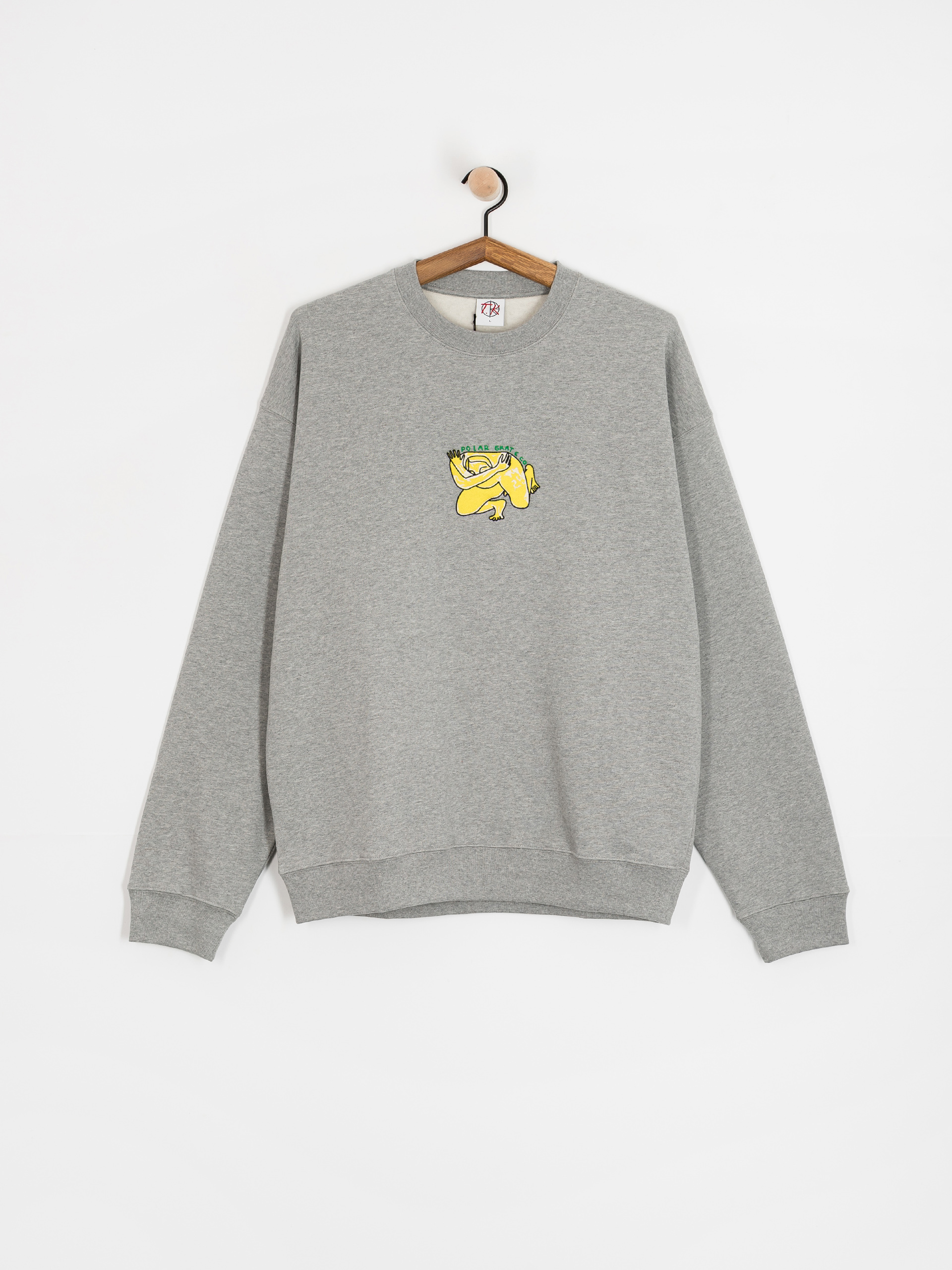 Суитшърт Polar Skate Dave Crewneck Shy Bow (heather grey)