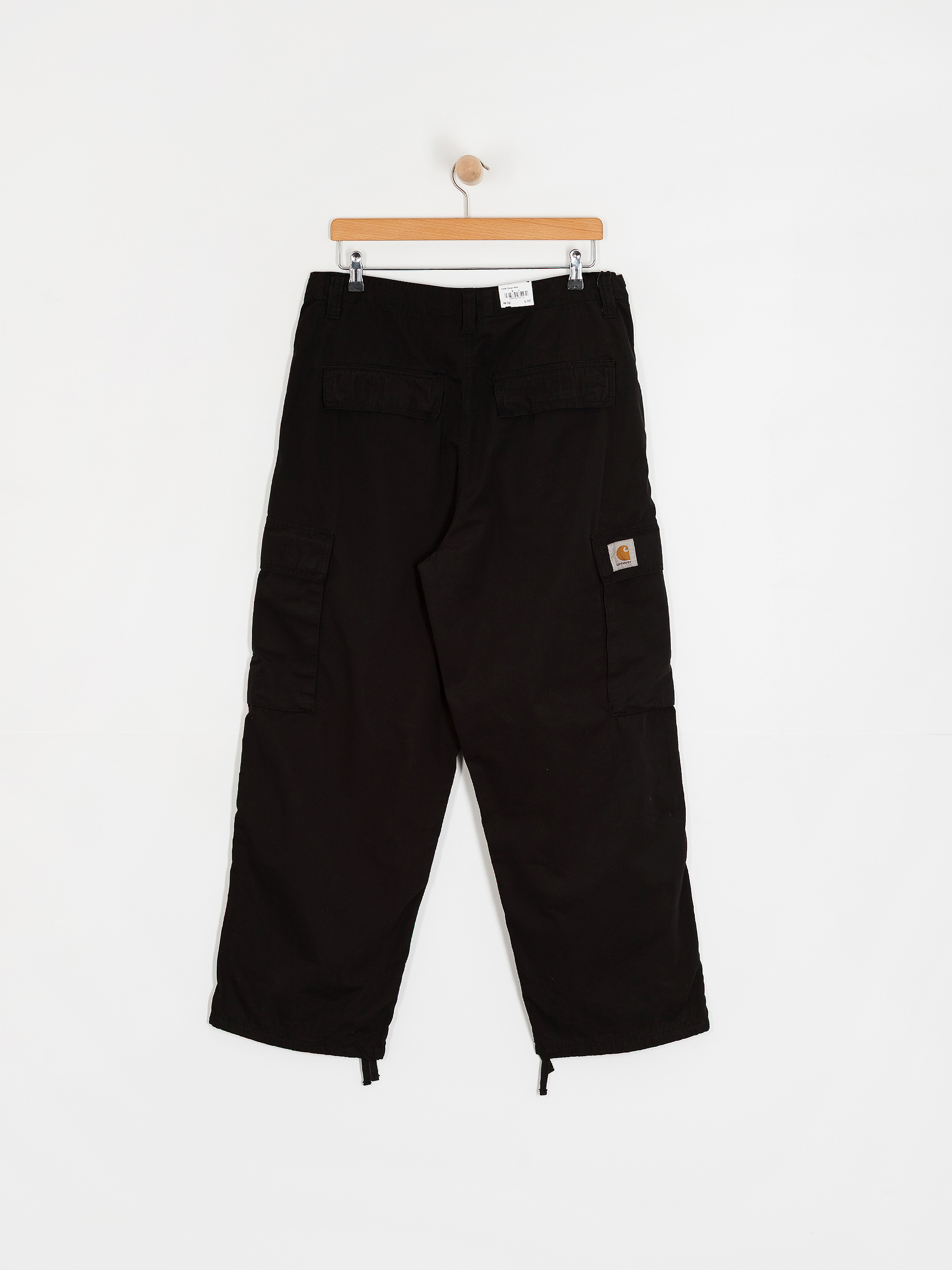 Панталони Carhartt WIP Kade Cargo (black/garment dyed)